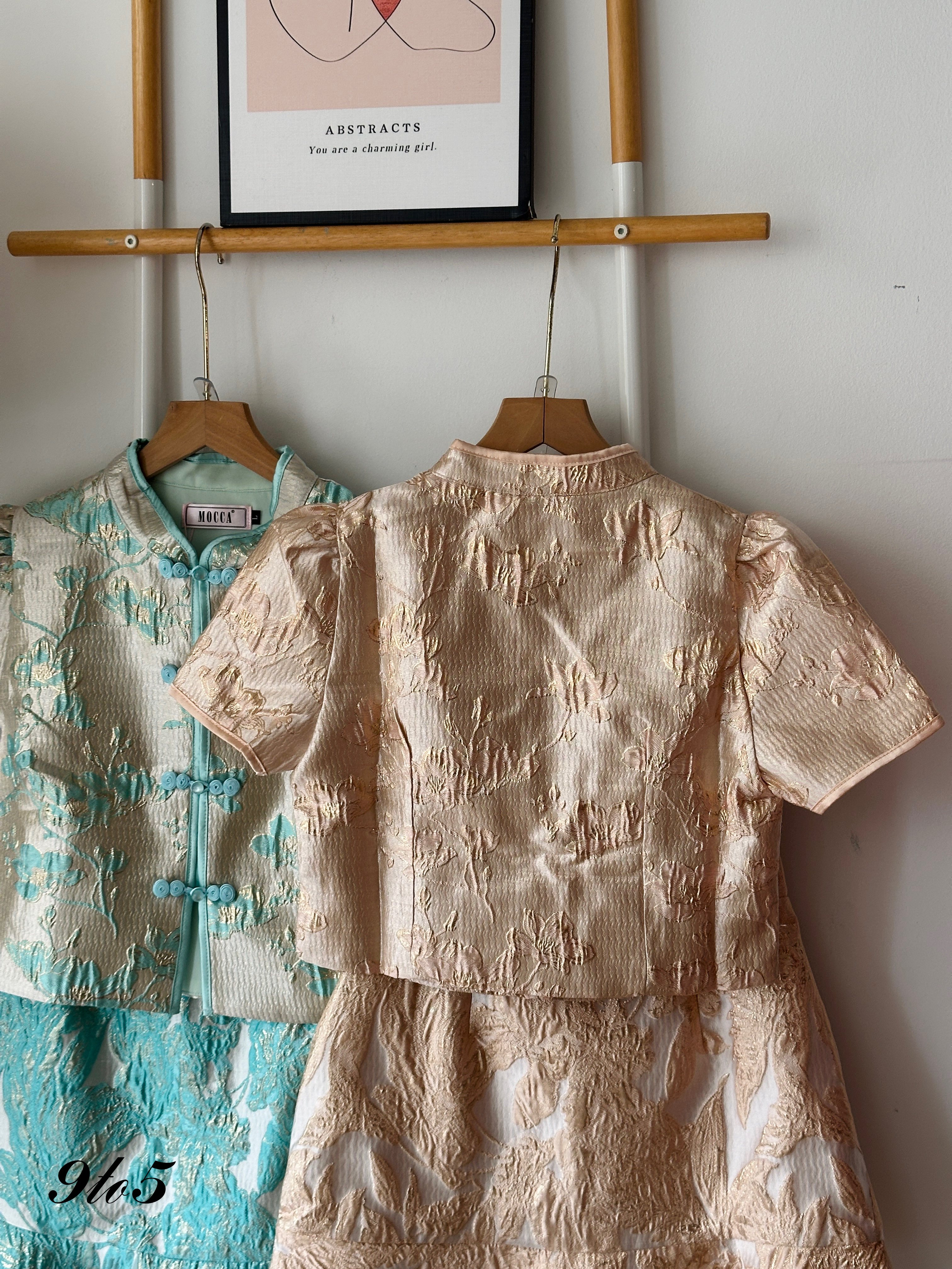 D2319 Cheongsam Matching Set - 3 Colors