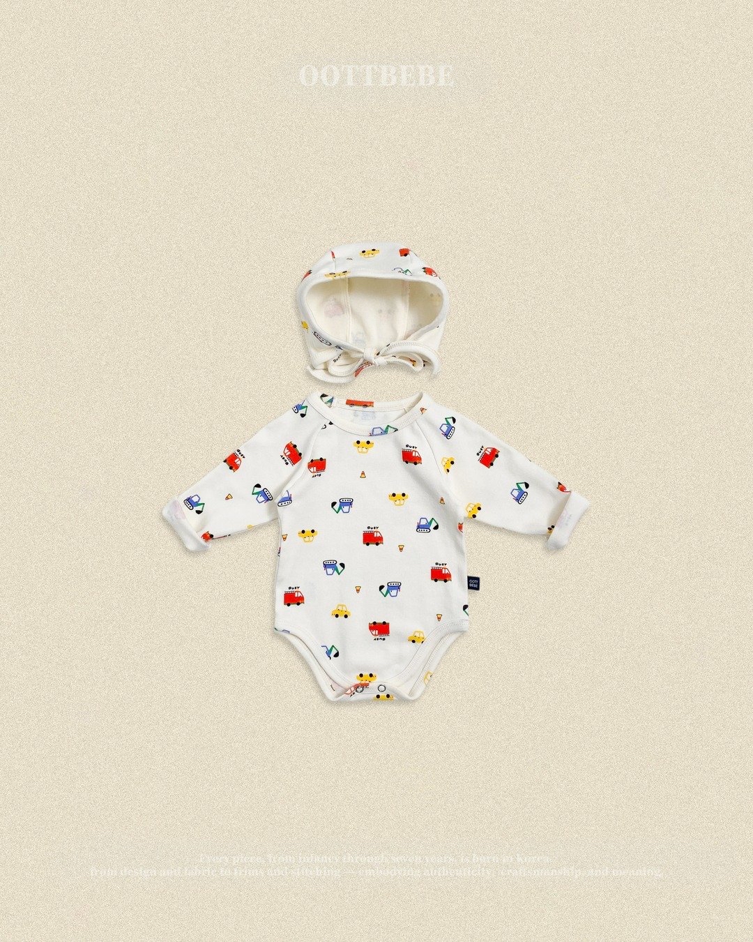 OOTT | (bebe) Car Suit + Bonnet Set