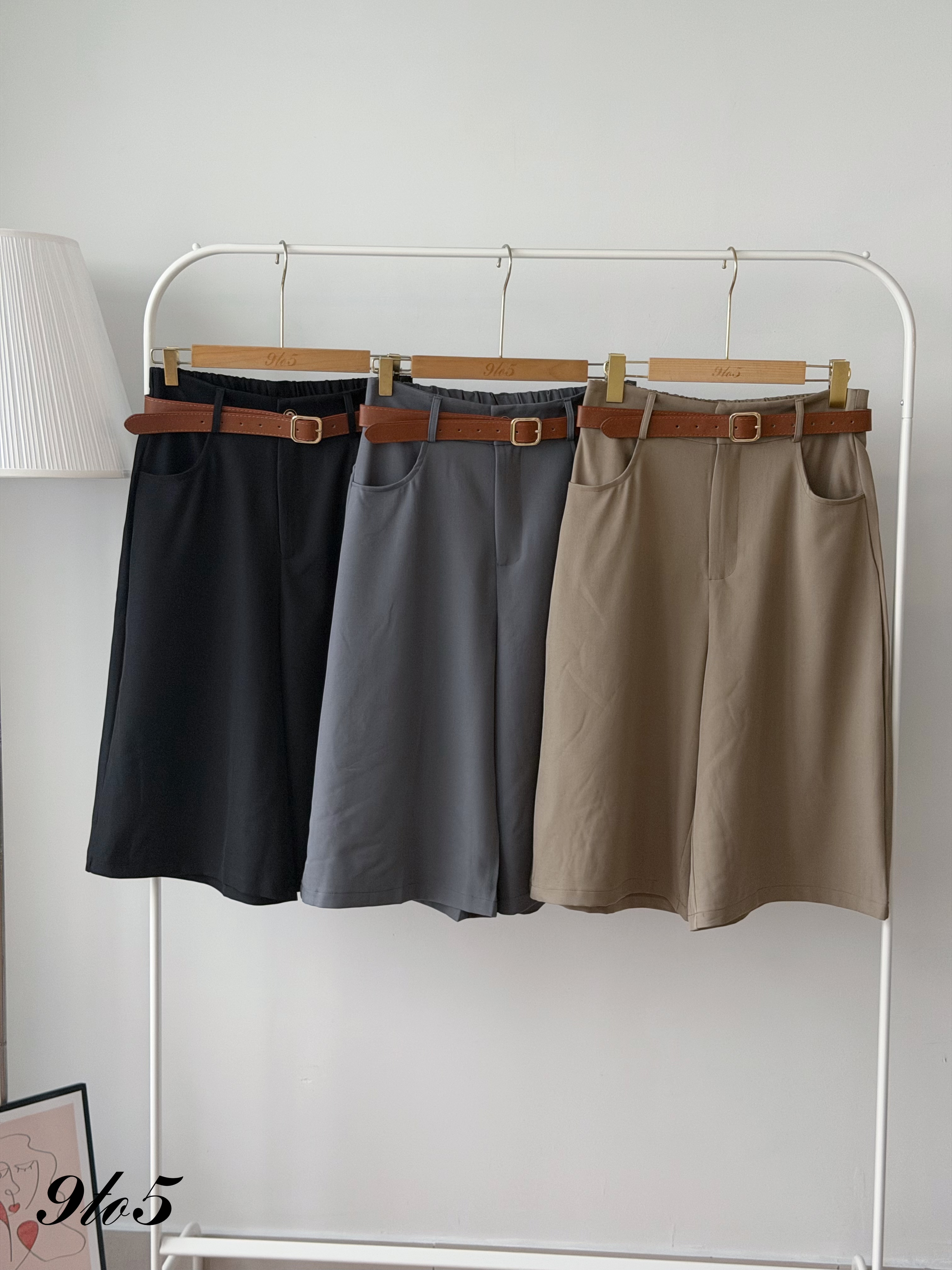 S2024 Cropped Straight Pants - 3 Colors 