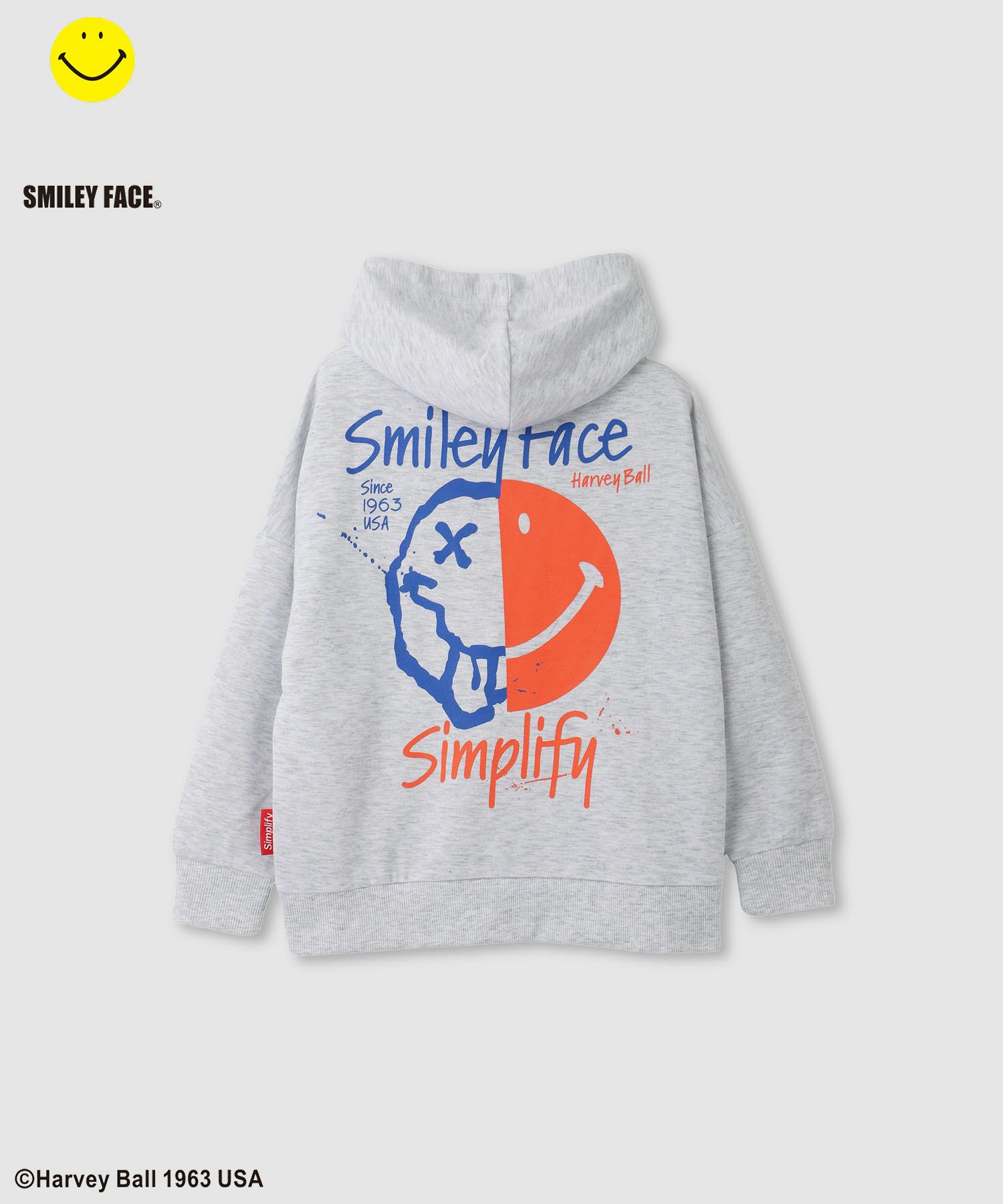 🆕【⭐訂購⭐】🇯🇵日本直送 🌀Simplify 噴繪風Smiley Face 連帽衛衣［2款選］🌀[ELJA-0246][261126]