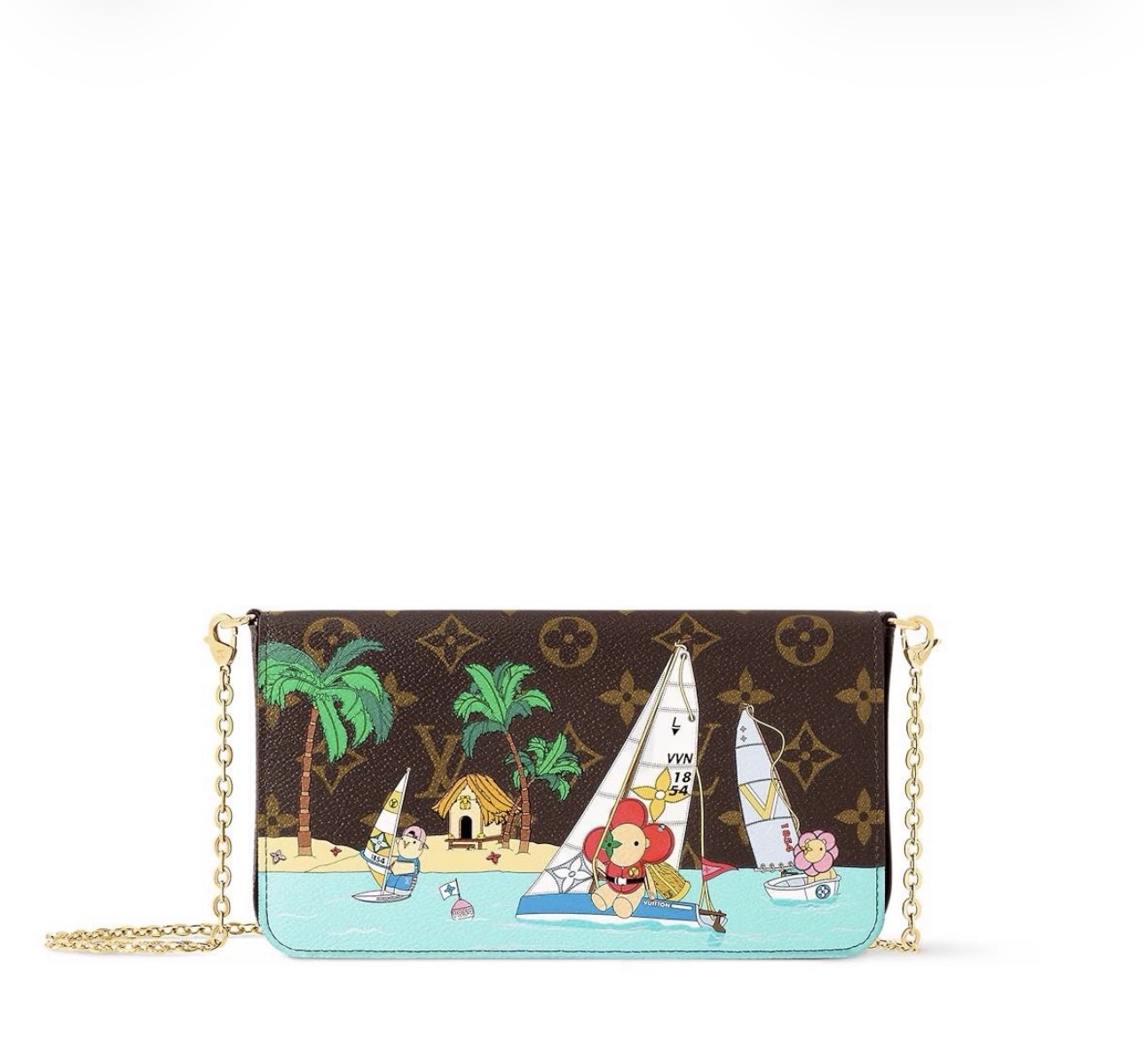 Louis Vuitton Vivienne帆船圖案限量手袋