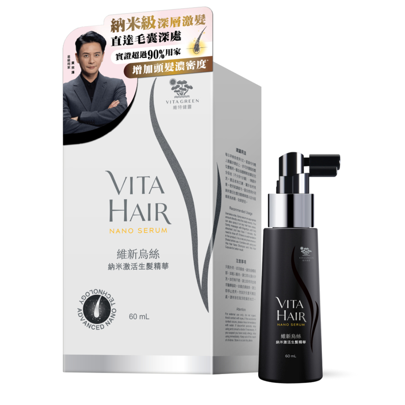 $320支。2支起$310支。Vita Green 維特健靈維新烏絲納米激活生髮精華 60毫升