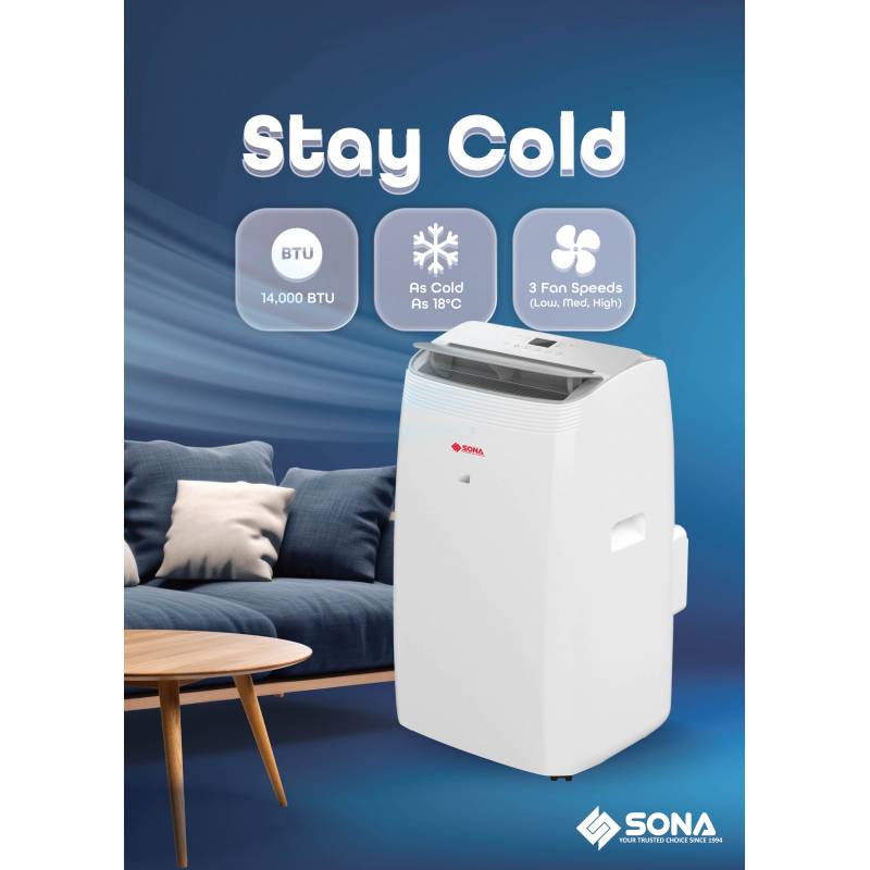 SONA 14kBTU Portable Air Conditioner SACN 6284