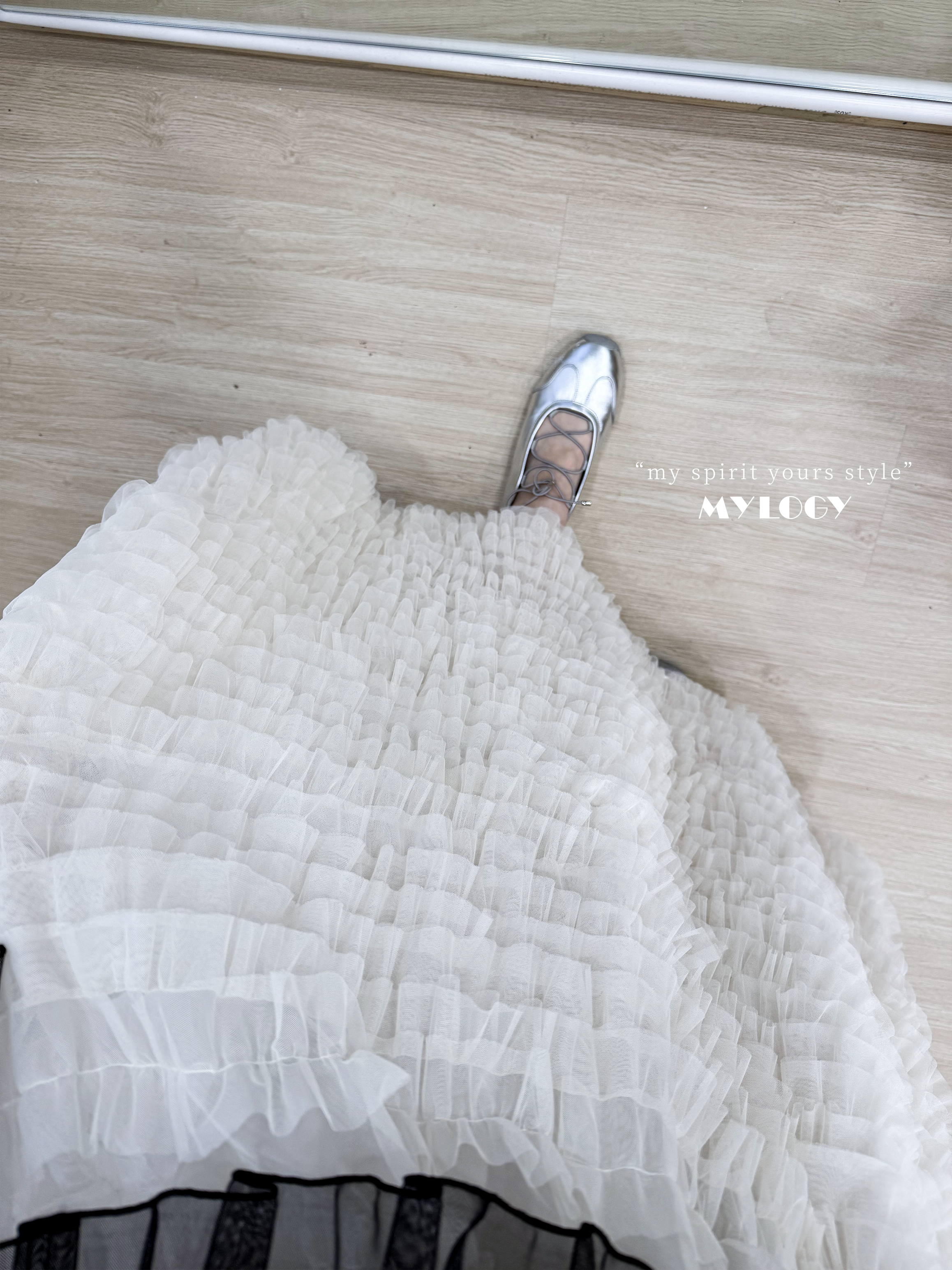 造型升級！輕巧不沉重～燈籠紗裙 MU0001