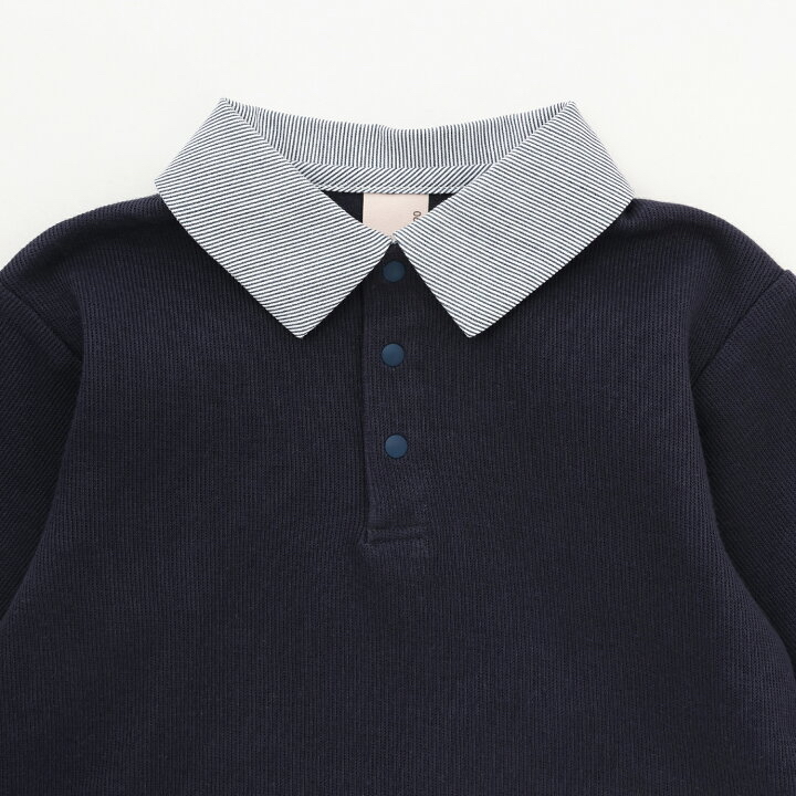 🇯🇵預訂 日本直送🇯🇵 Petit Main x Chiikawa系列兩色人物刺繡貼花企領長袖上衣