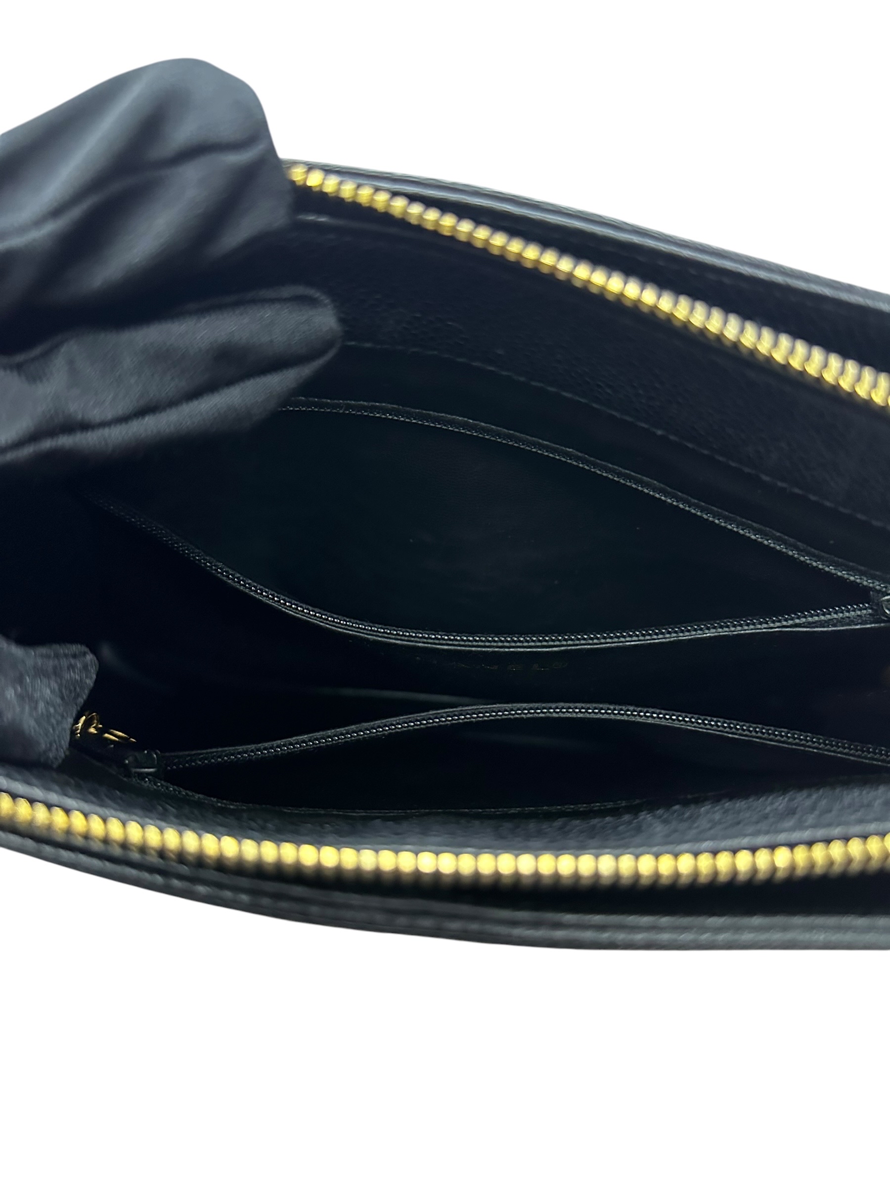 Pre-owned Chanel Black Caviar Leather Vintage Timeless Shoulder Tote / Product Code: 081601