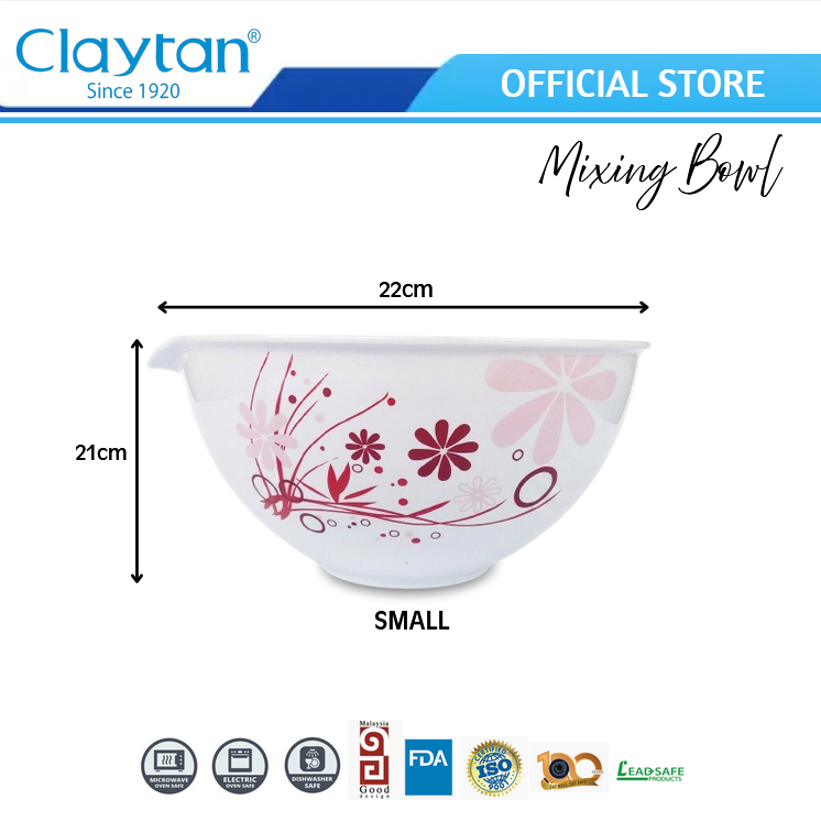 CLAYTAN LEADSAFE Multi-Purpose Kitchen Bowl - Blue Valentine & Modern Sakura Series