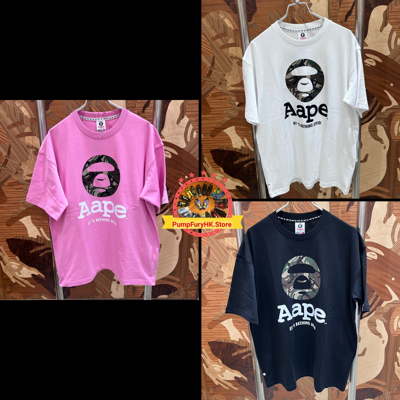 AAPE Relaxed fit APUNVS graphic tee (1640) 寬鬆版