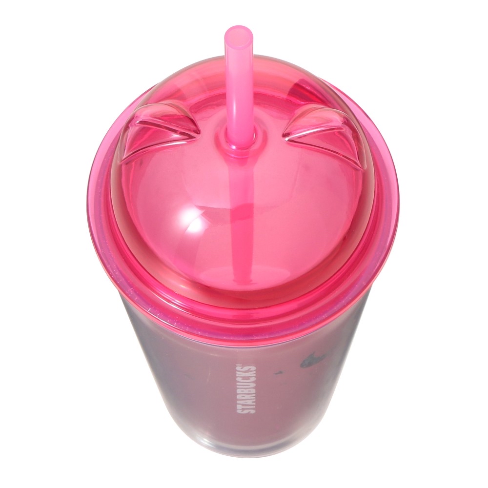 🎀【預訂】Starbucks JP MOON LIGHT HALLOWEEN 粉紅色貓冷杯 473ml