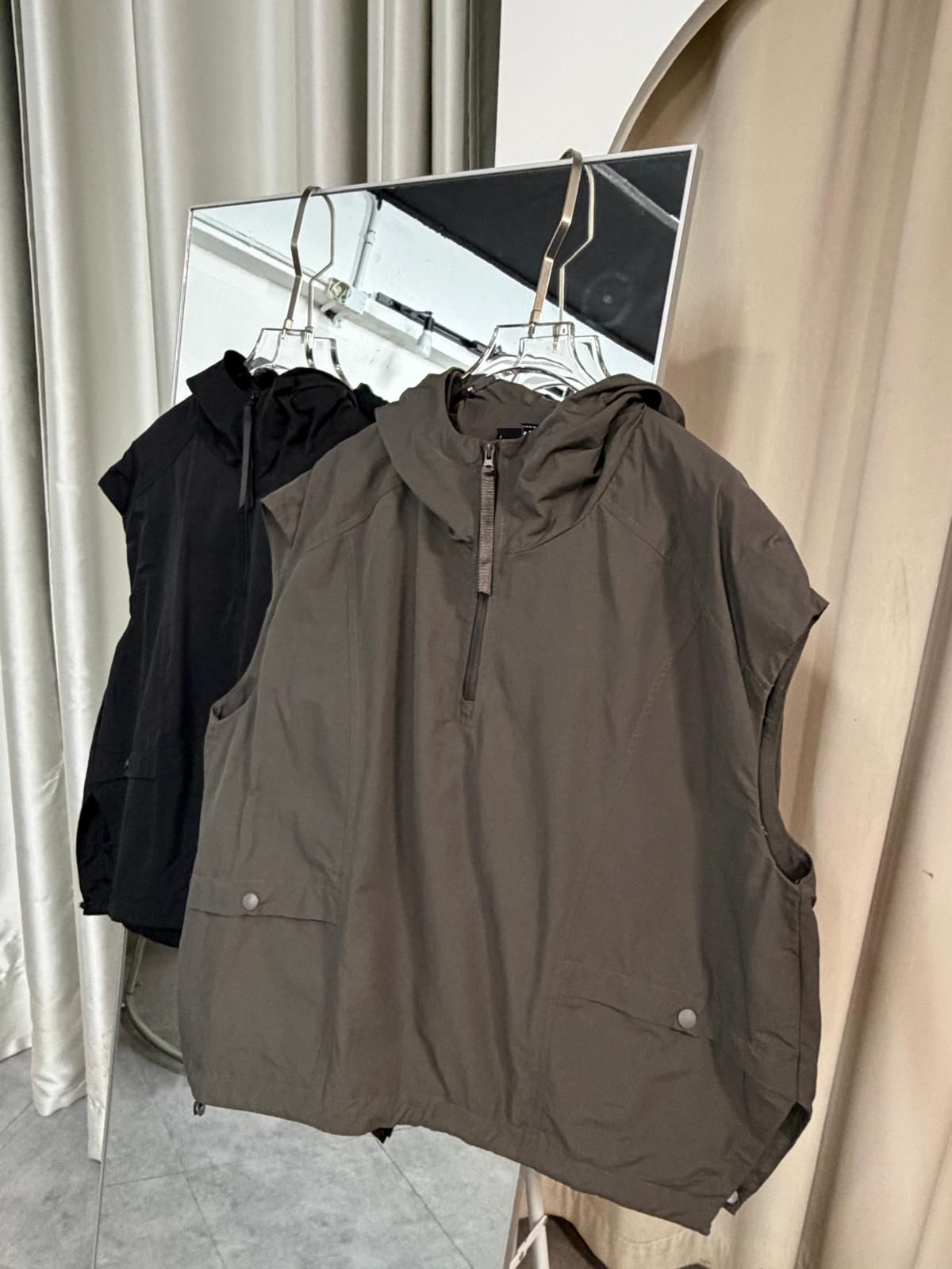 SS2637 時尚休閒連帽半開襟馬甲