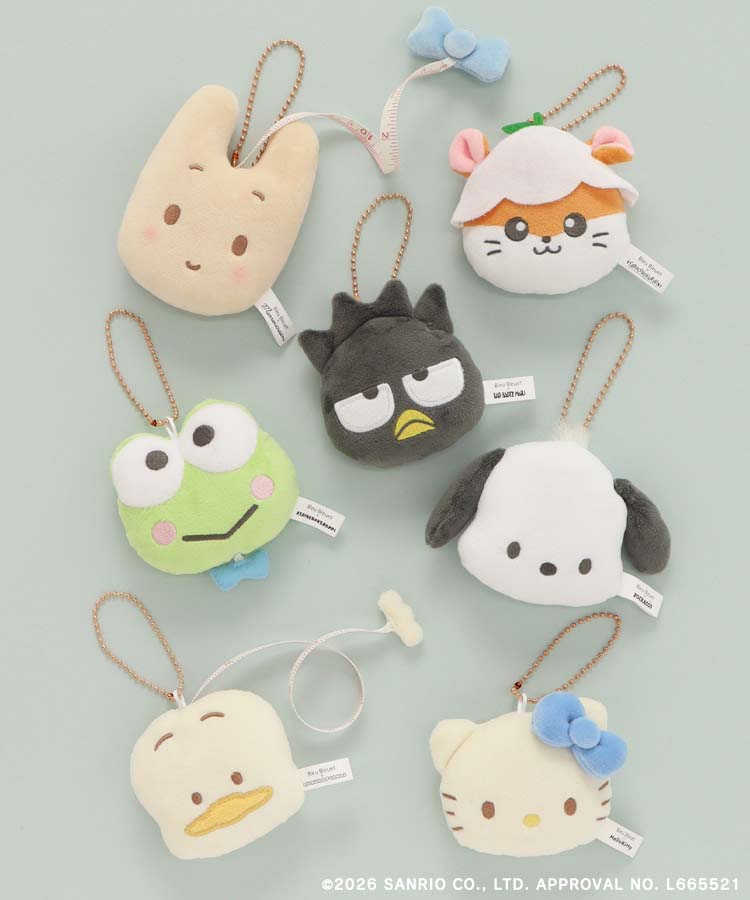 日本預訂📍日本限定Bleu Bleuet x Sanrio系列 - 公仔軟尺吊飾