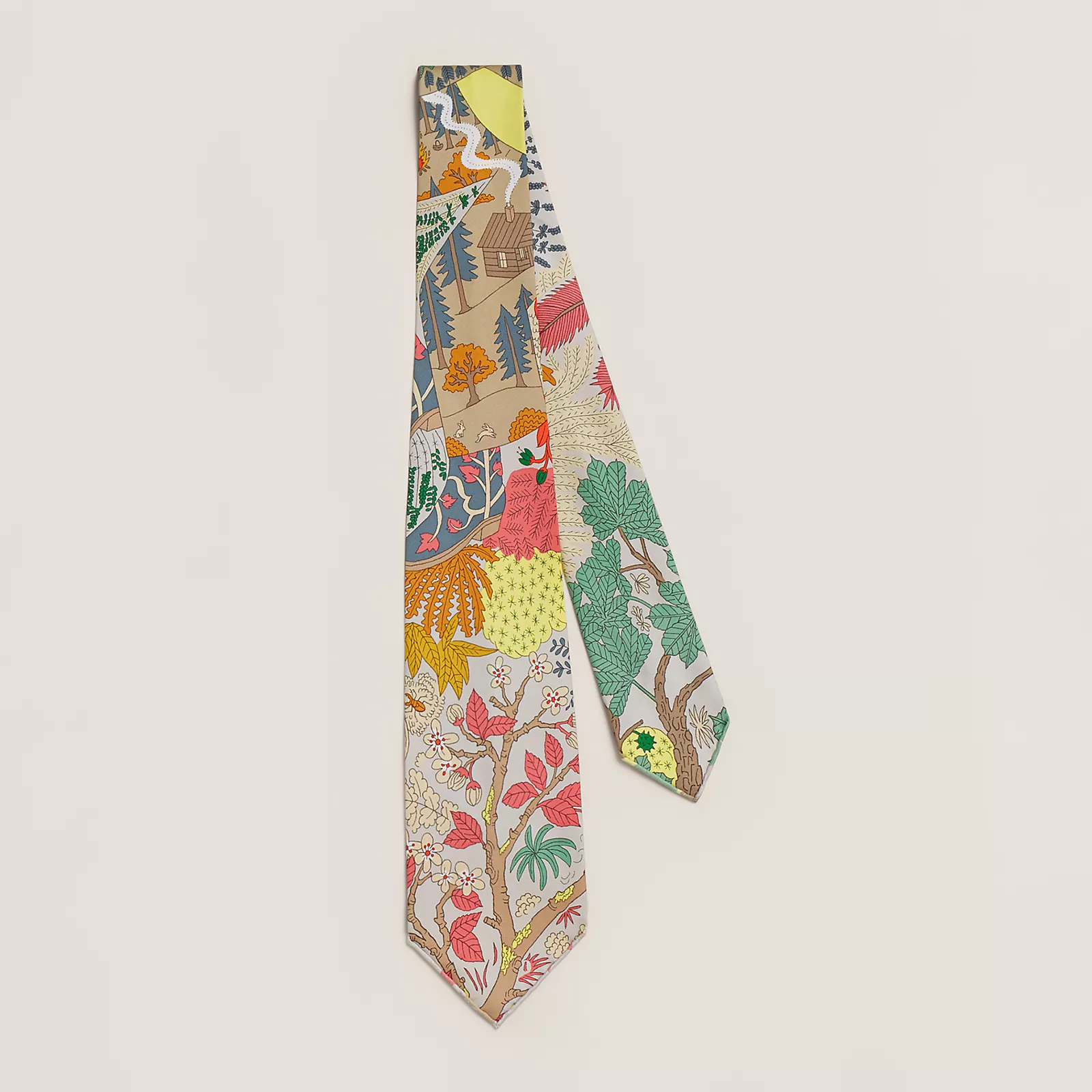 Hermès 全新🆕 100%絲 Dans les Bras de Selene圖案 Tie