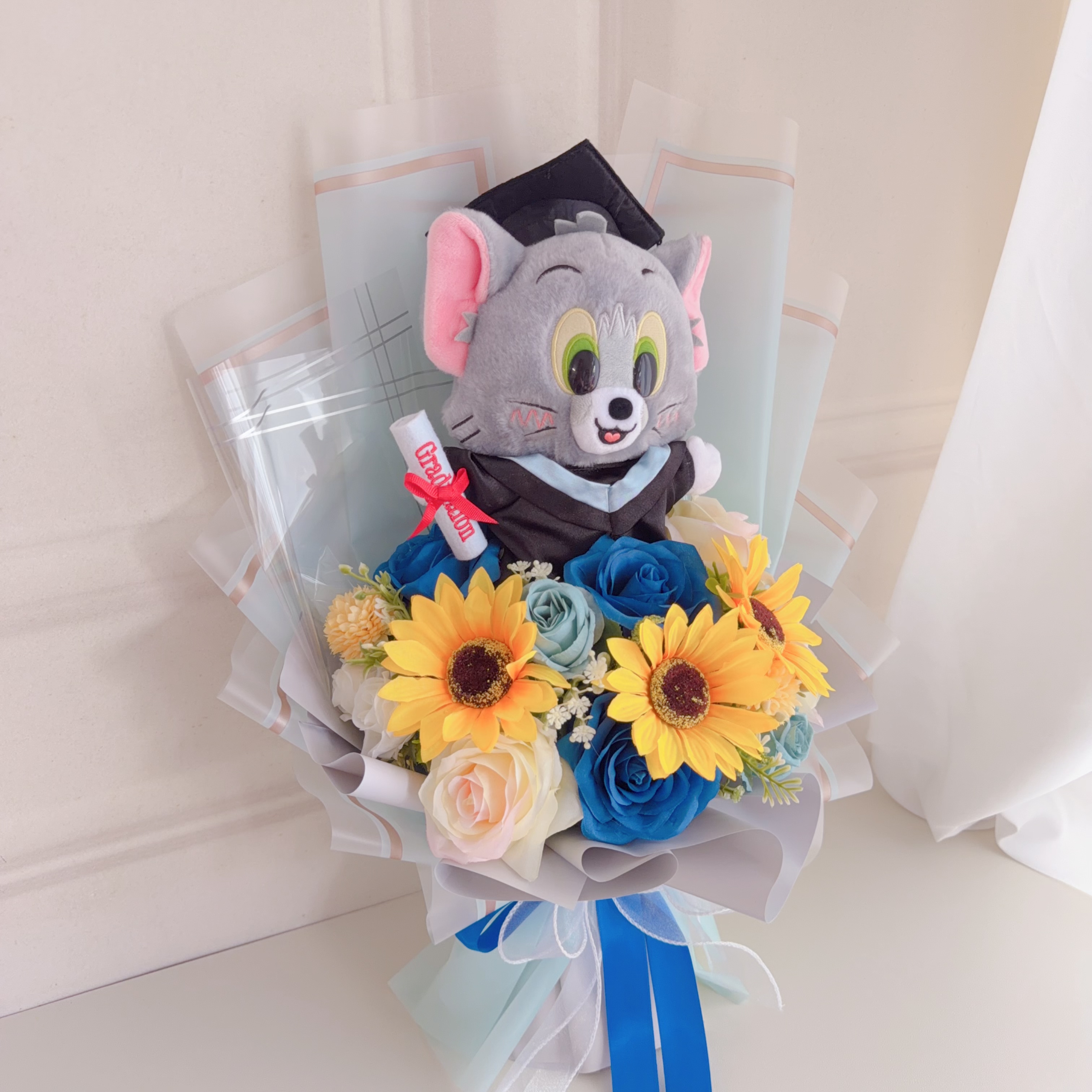 （現貨） Tom畢業公仔花束