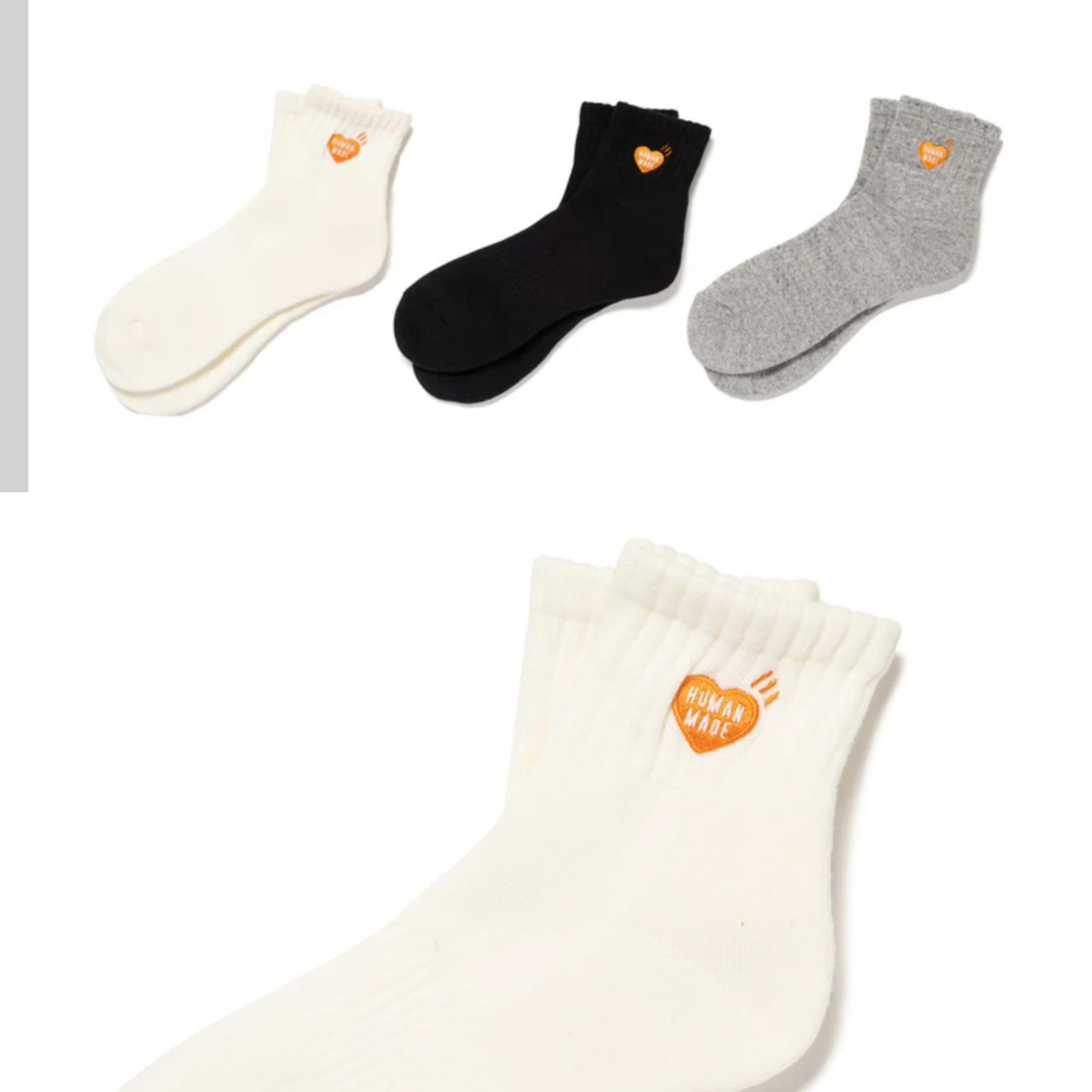 Human made New 橙🧡 socks Short M:Size 23-25cm L: Size 25-28 cm D brand一齊都好鍾意橙