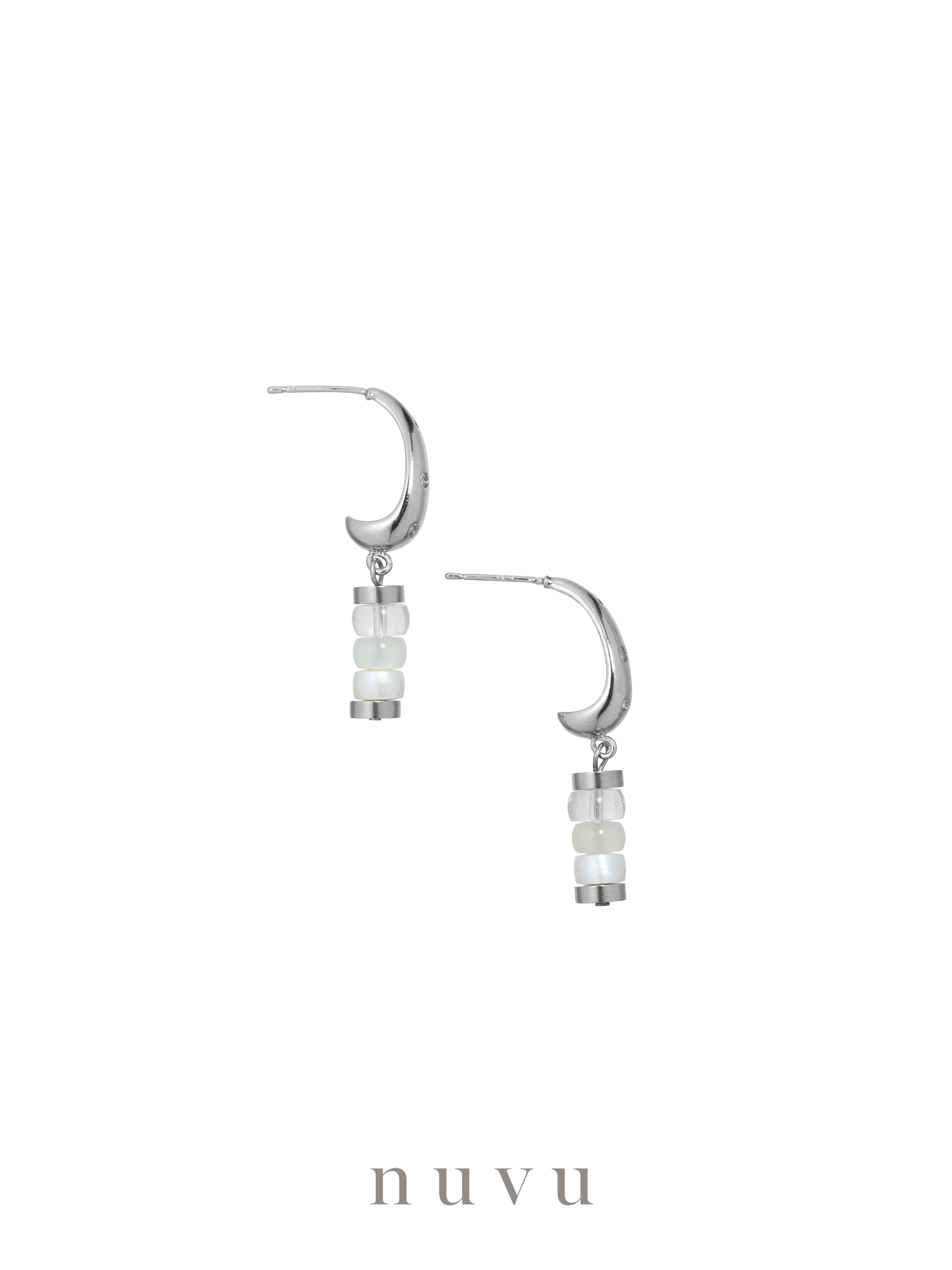 Shade of White Earring