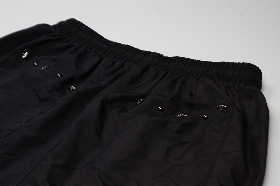 Star Embellished Nylon Pants