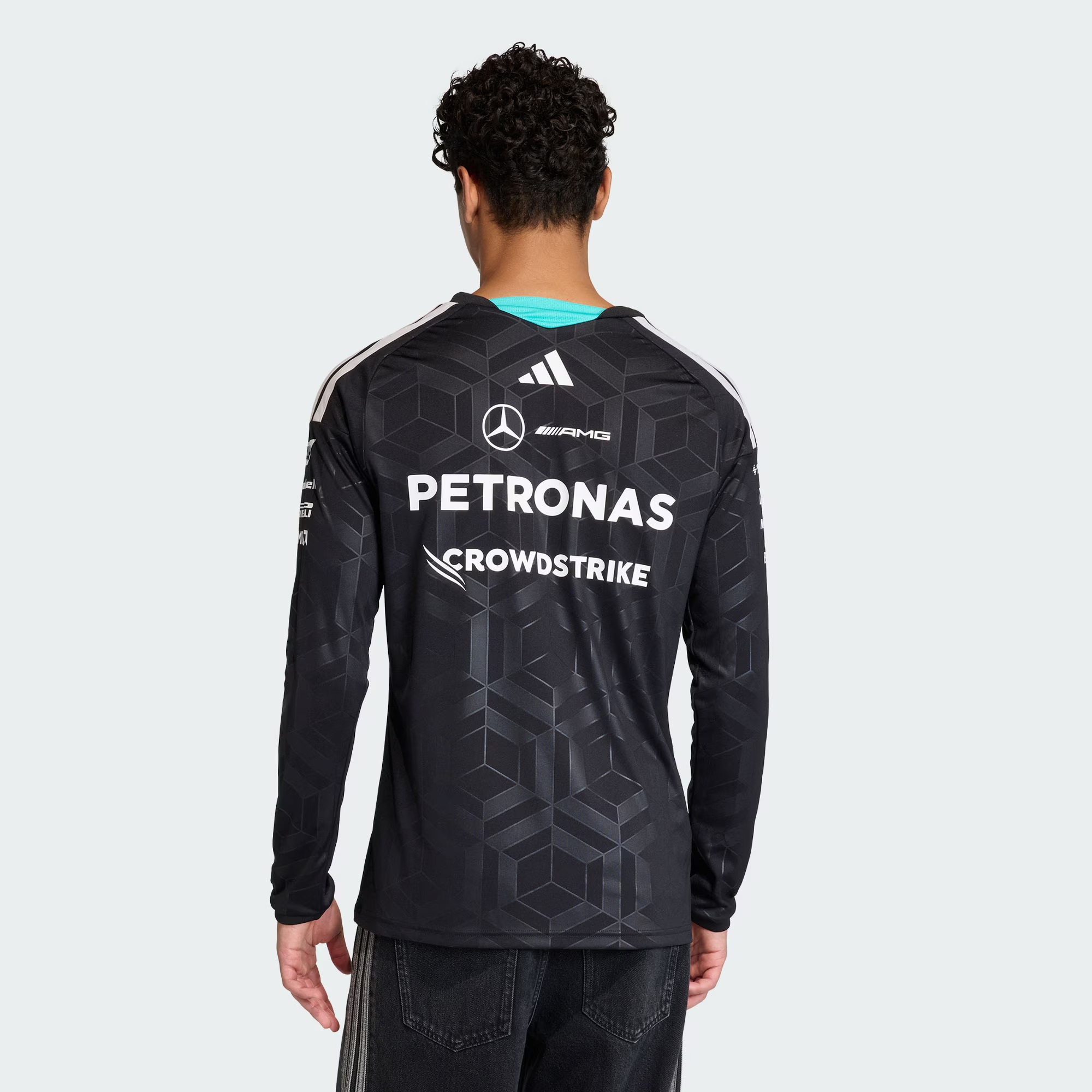 Adidas F1 Mercedes Benz 平治車隊 2026 黑色車手長袖隊服 KF0148
