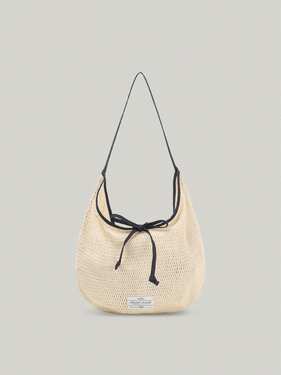 LEGER MESH ECO BAG (IVORY/ BLACK)