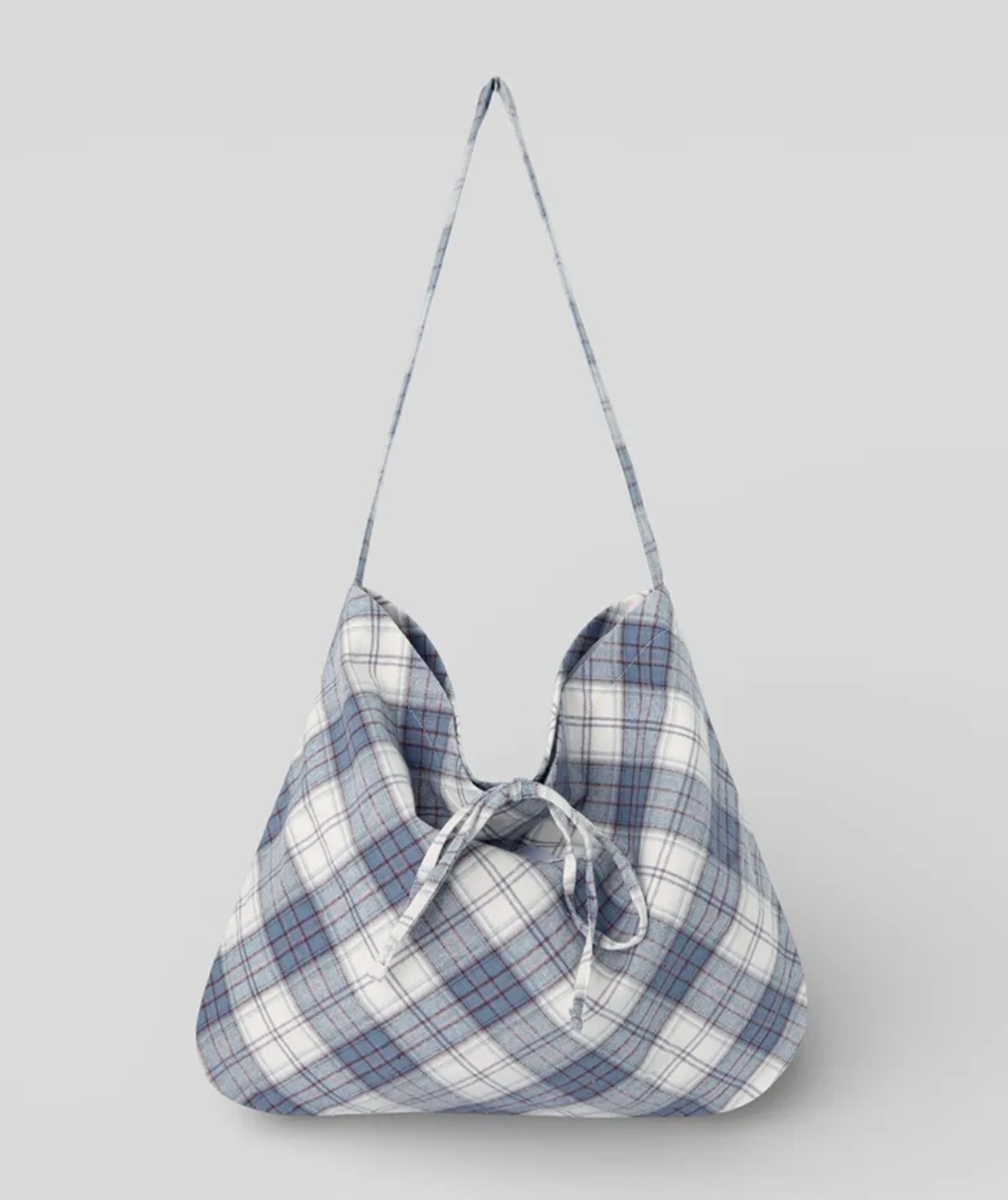 Atil Studio Cozy Check Shoulder Bag