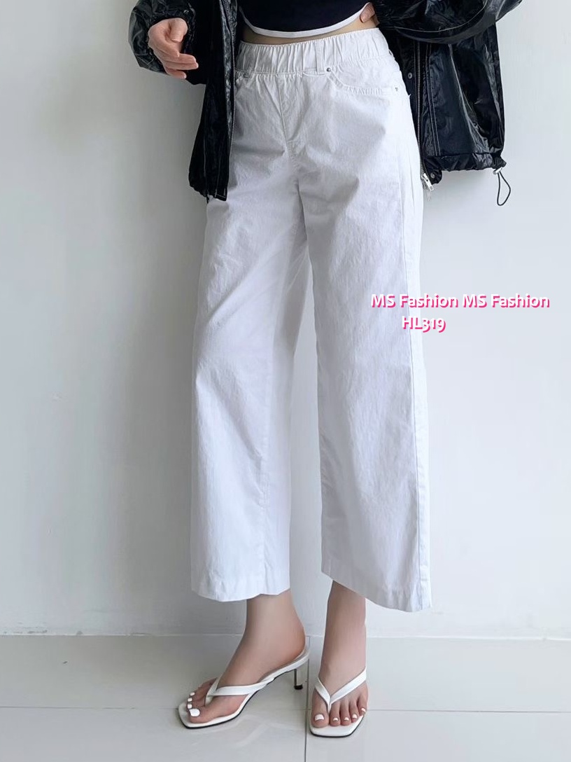 HL319 韓國👖Howluk微吊腳彈力棉闊筒褲