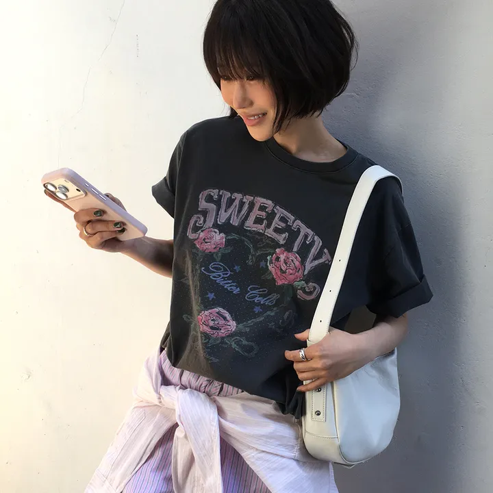 [BITTER CELLS] Rose Petal Tee (3種)