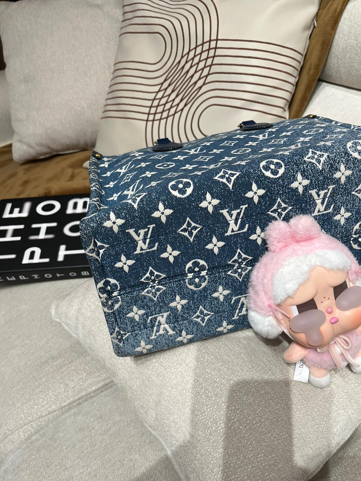 Lv on the go mm M59608 限量denim Nfc 100%Authentic,98%new✅dust bag