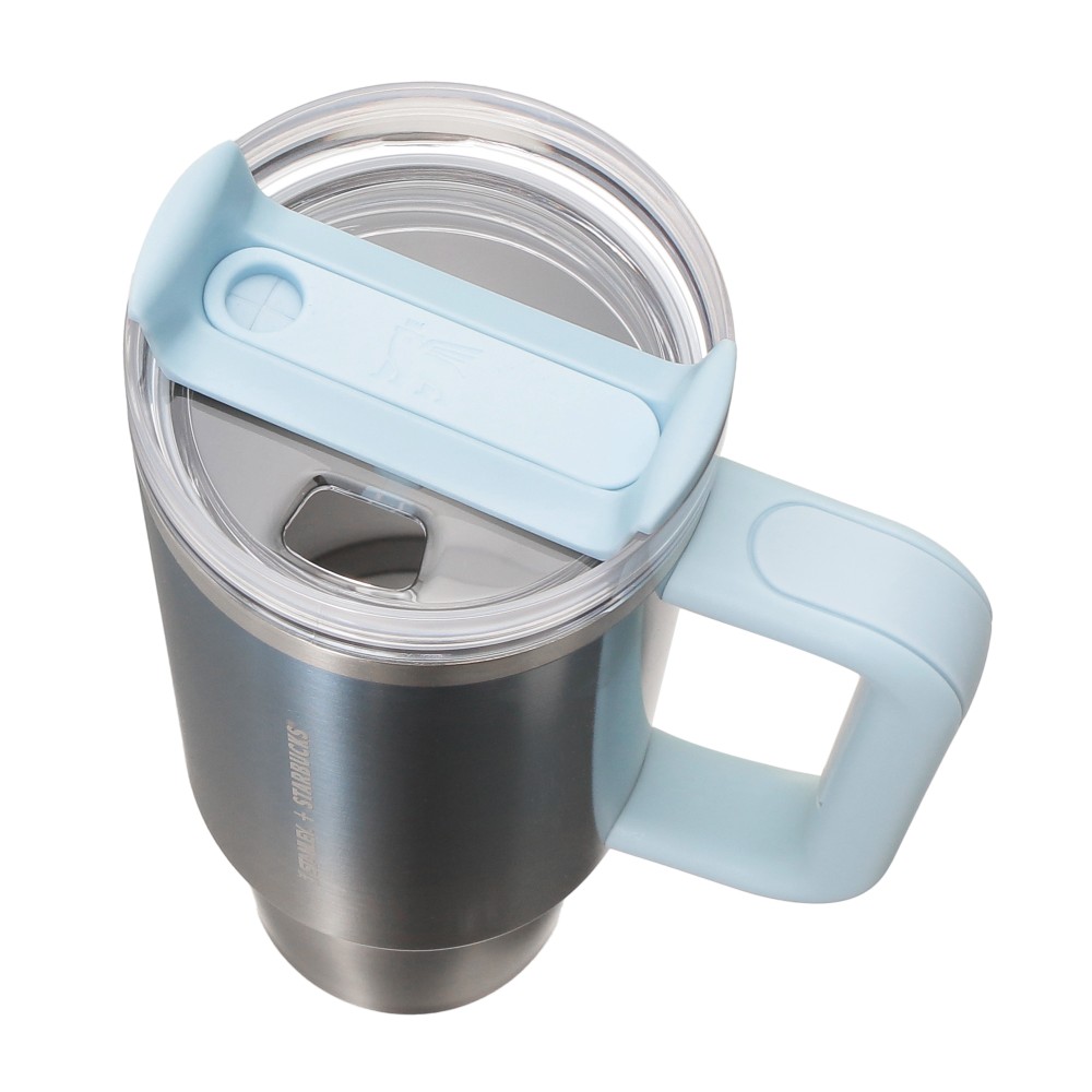 《日本🇯🇵 STARBUCKS 2026 Feel the Breeze 限定系列》STANLEY 3 WAY冰藍漸變不鏽鋼保溫杯 887ml