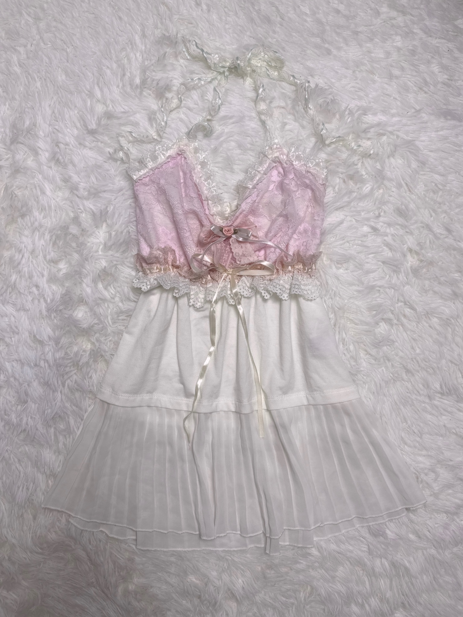 Balletcore Tenshi Kai Lace Rose Remade Camisole