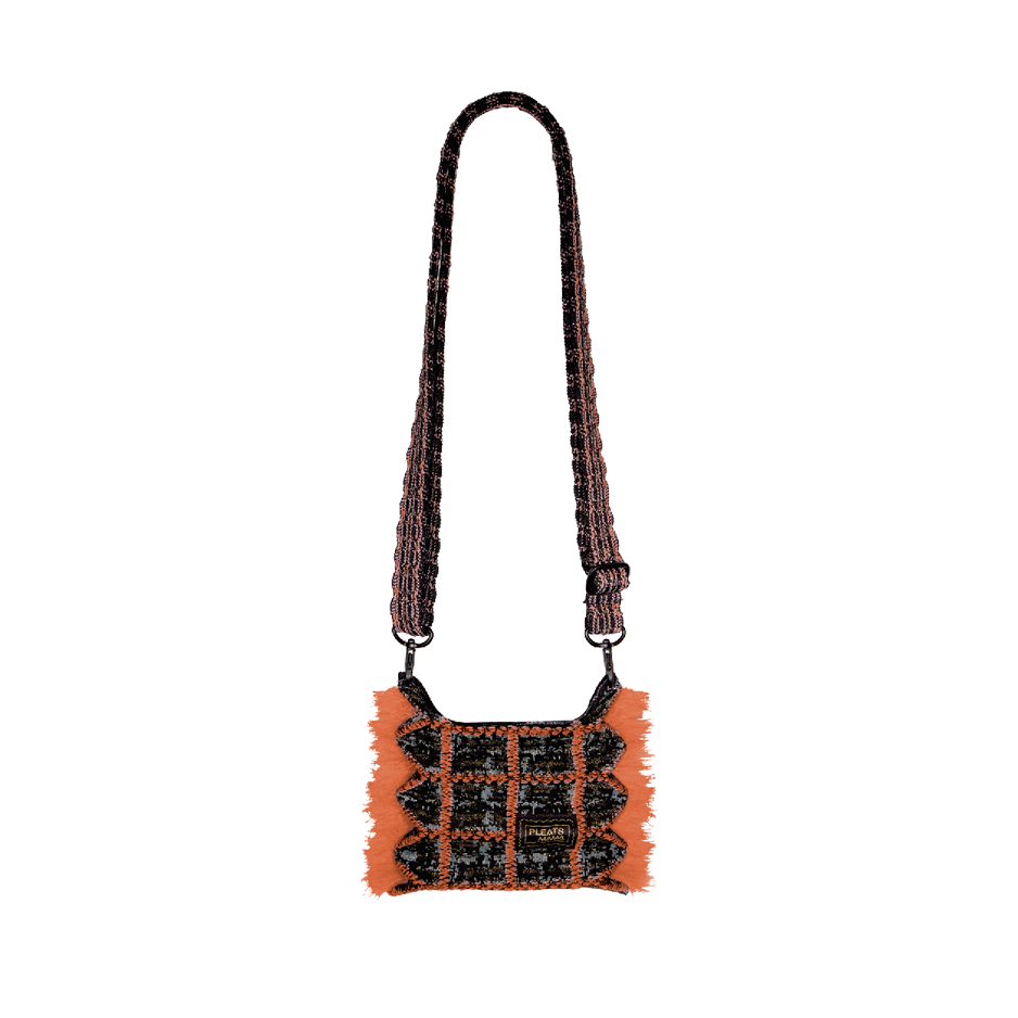 PLEATSMAMA Tweed Mini Sacoche Bag (3色)