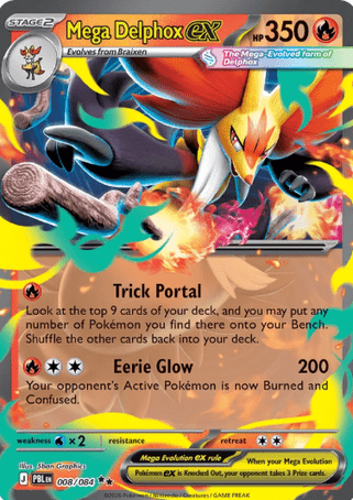 Pokemon TCG Pitch Black - Mega Delphox EX-008/084