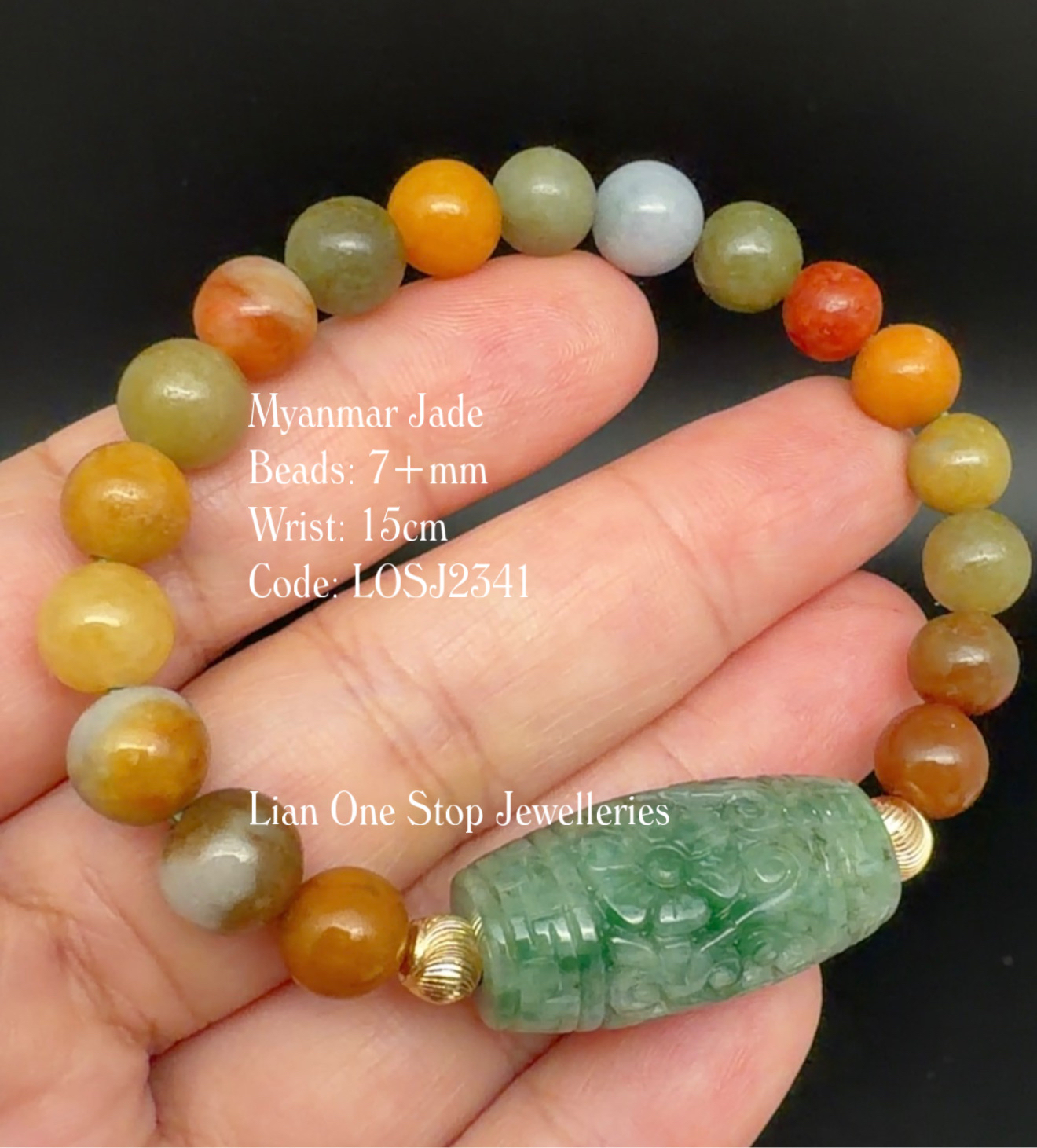 Code: LOSJ2341 Myanmar Jade 7+mm