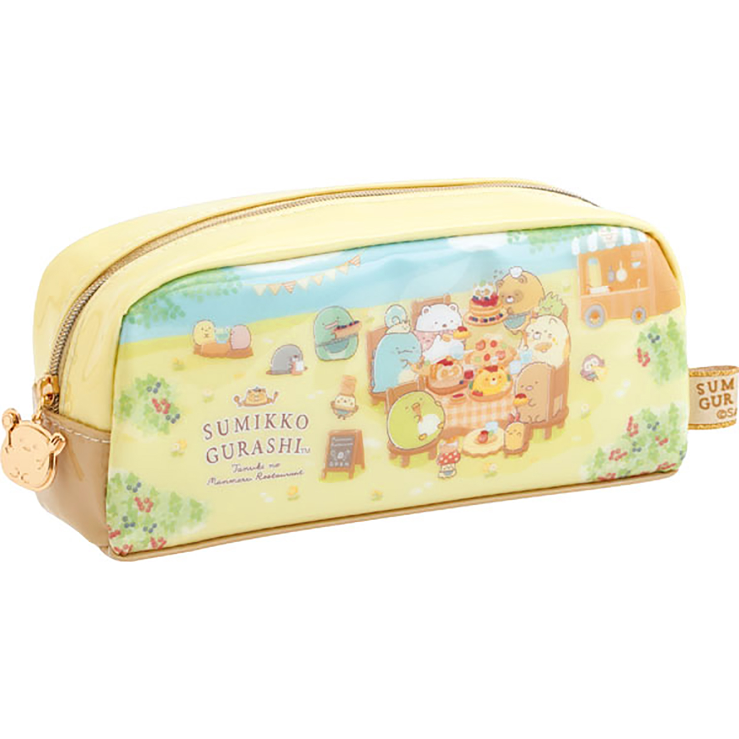 角落生物 - 狸貓餐廳系列筆袋 (米黃色餐桌款)