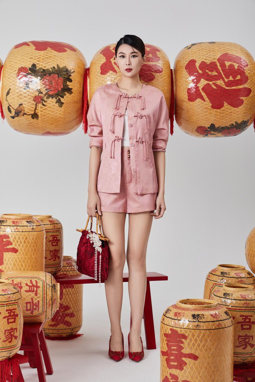 长袖旗袍上衣 2618