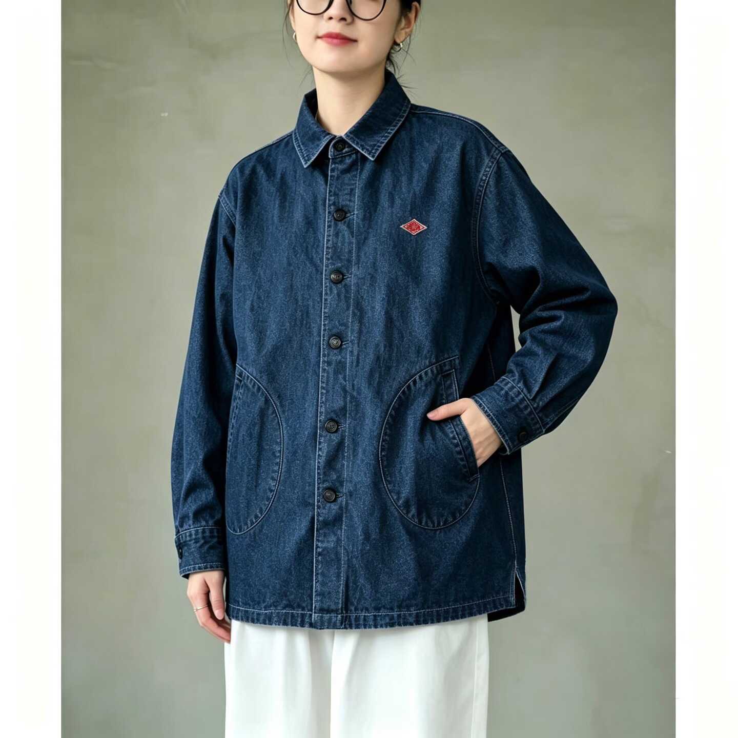 0829 Danton牛仔側襯衣外套[貨號26A1552] 9月尾