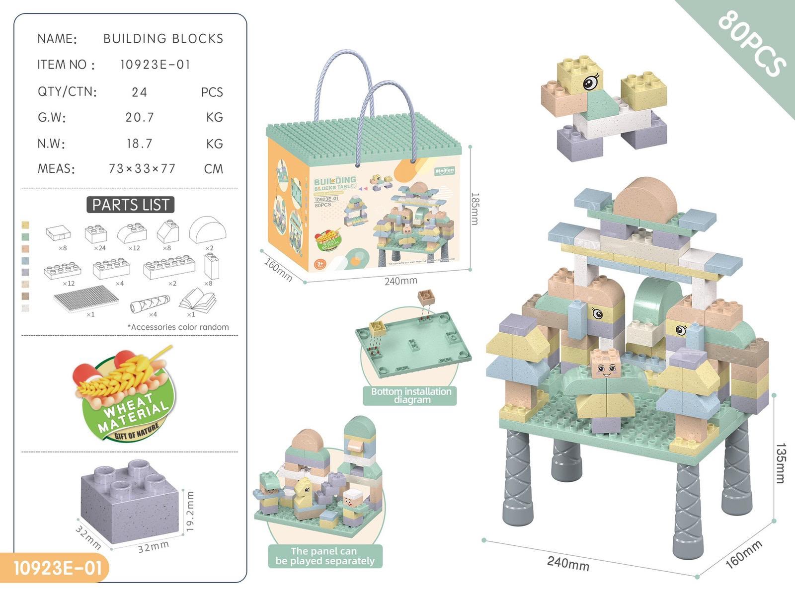 小麥大顆粒Building Blocks Table 