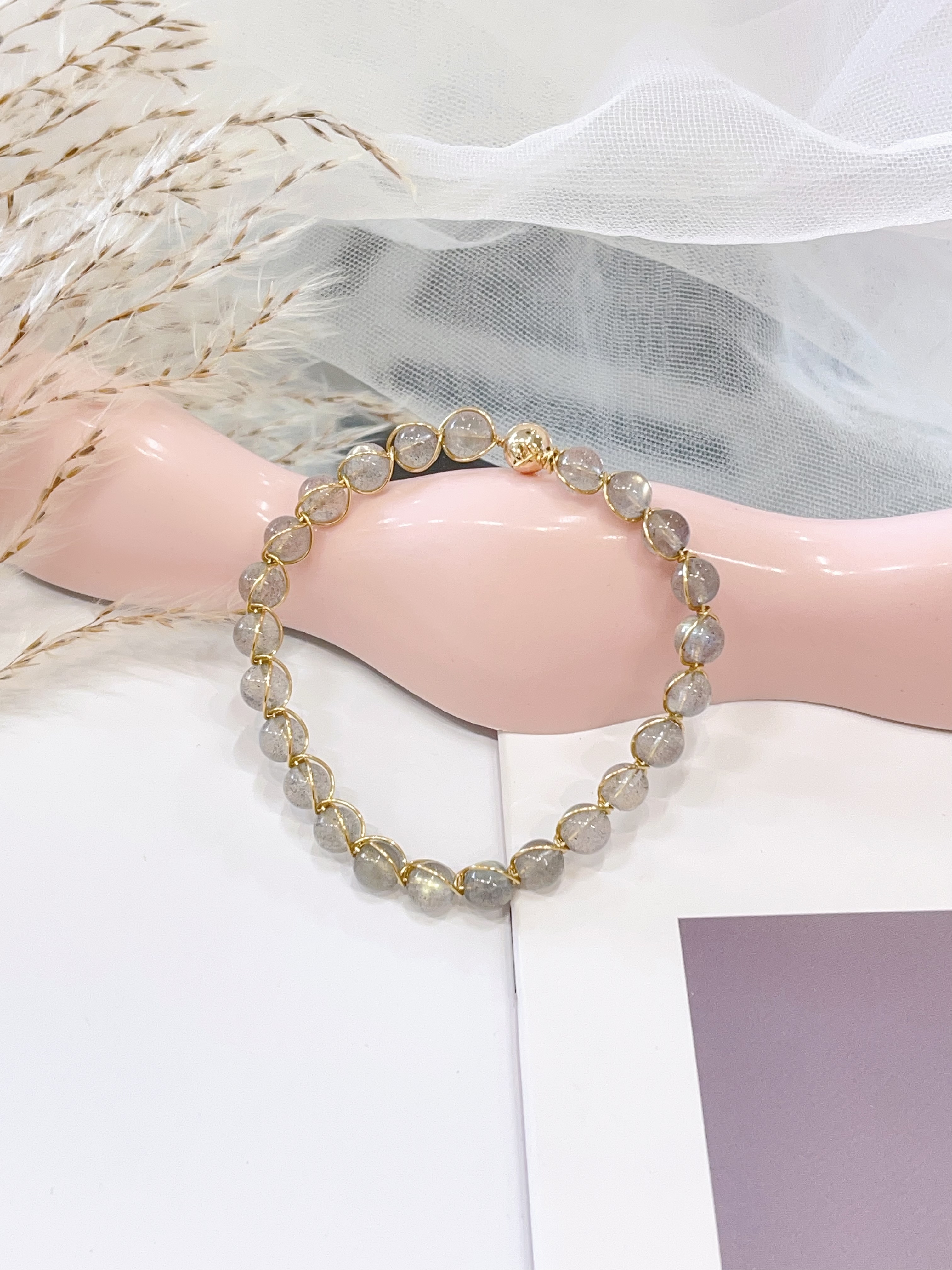 🌙 月光石手串 Moonstone Bracelet | 6mm