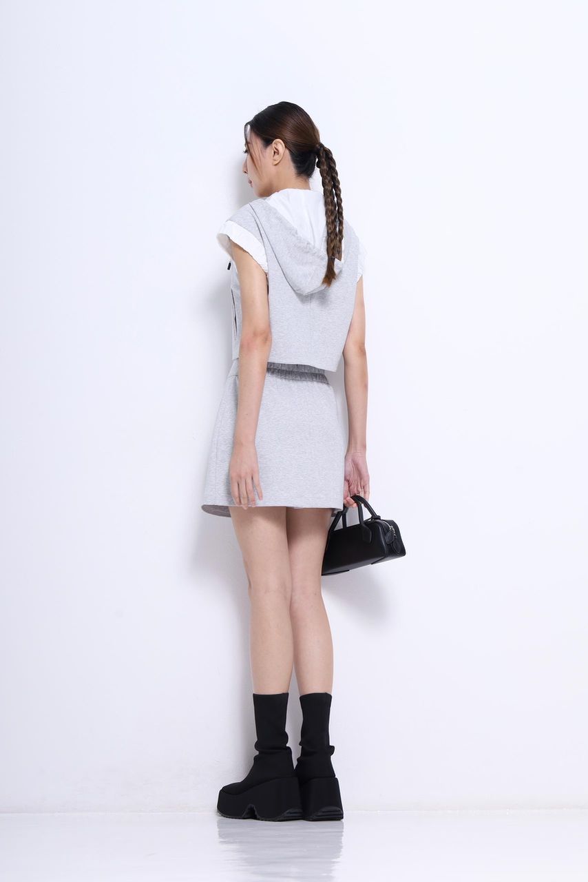 后面塑胶头套装裤裙 1403