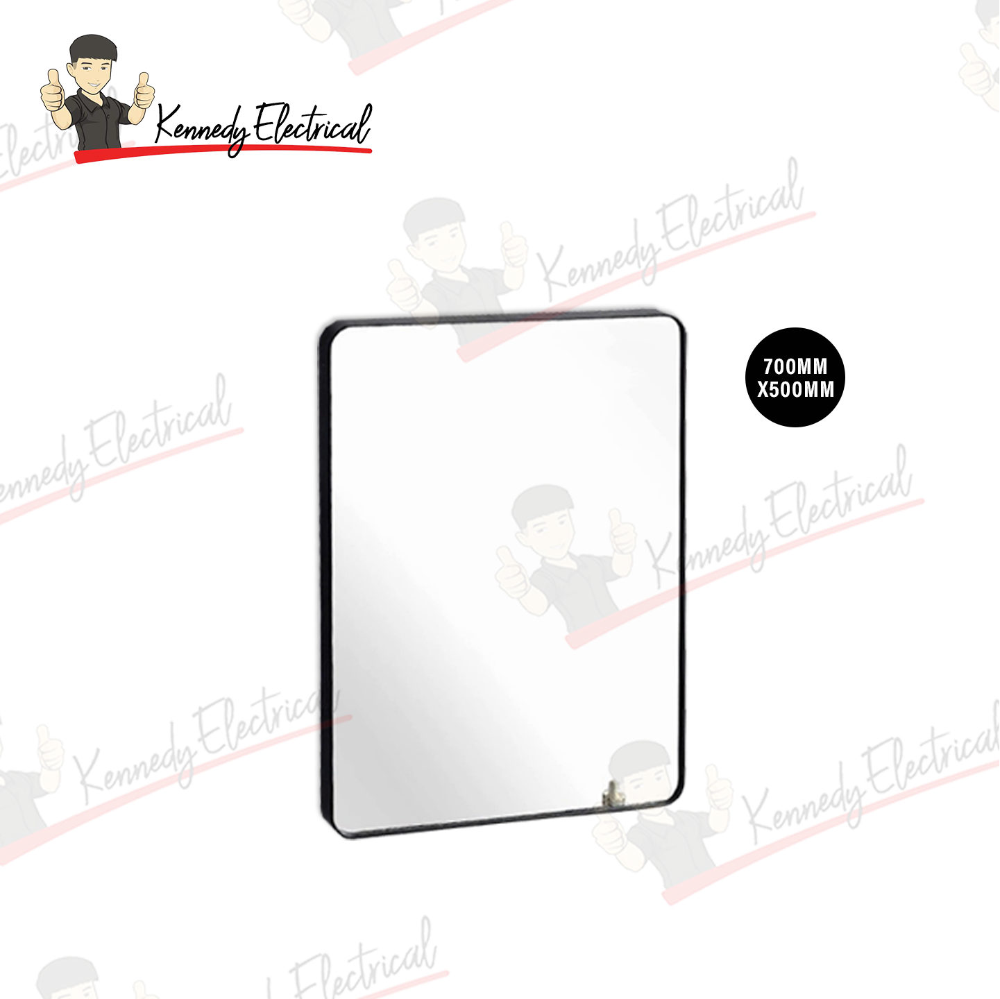 Otosani Hl/Gt Square Frame Mirror (700Mm X 500Mm) R5-08GT