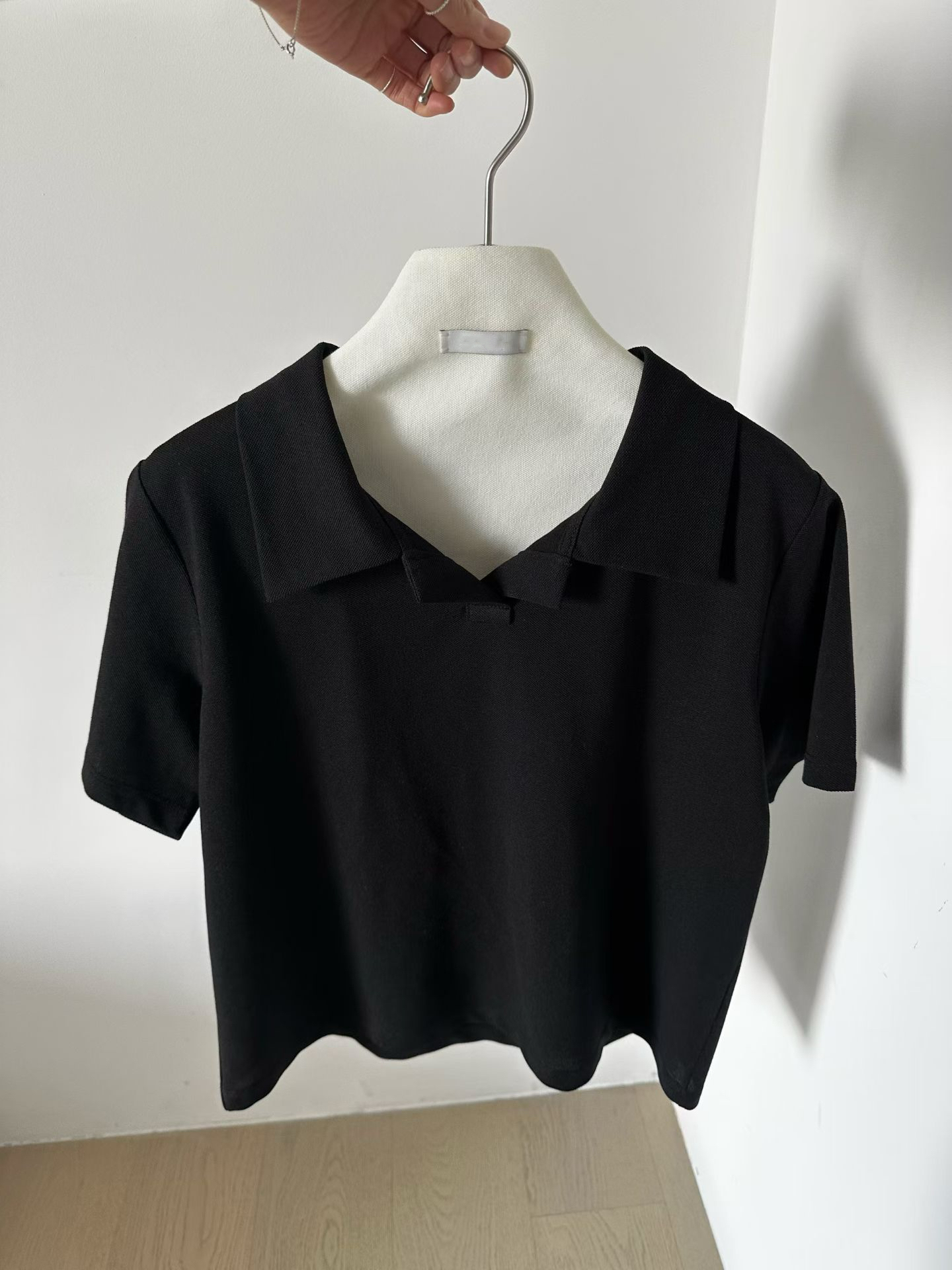 Good quality v-neck polo shirt #top130