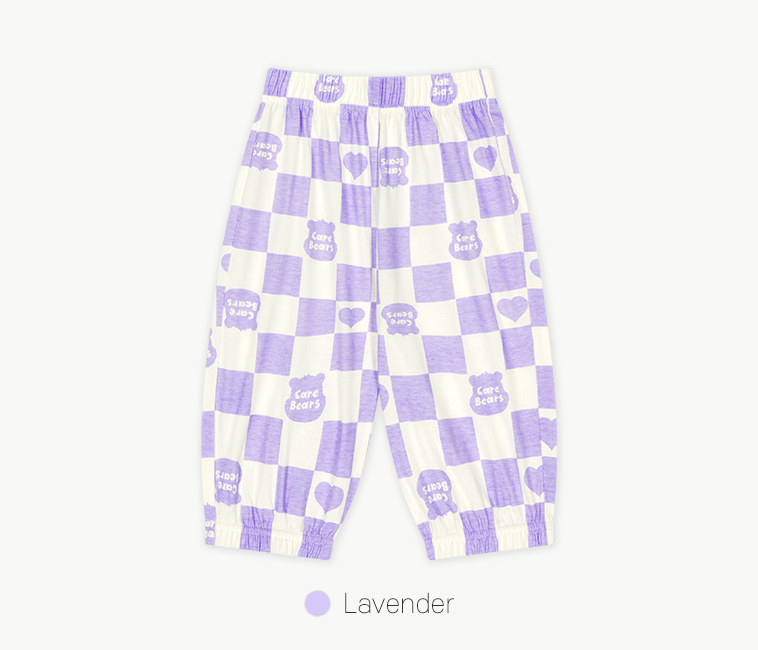 ☀️預訂 韓國直送☀️🇰🇷正版Care Bears兩色幸運朋友小熊印花棋盤格紋上下套裝