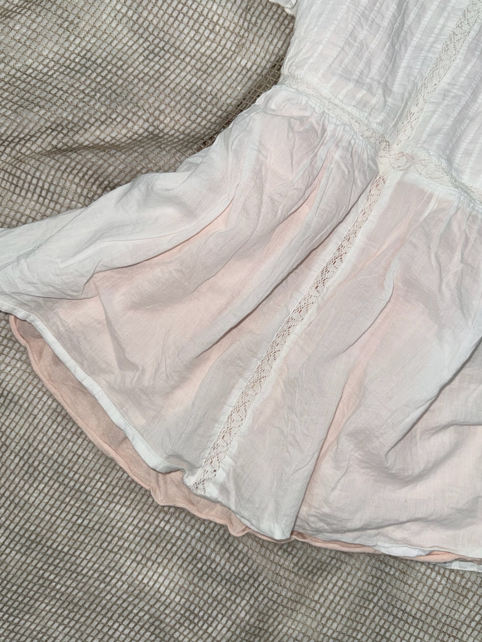 Sweetheart Marshmallow Corset Feminine Lace-Trimmed Top Set