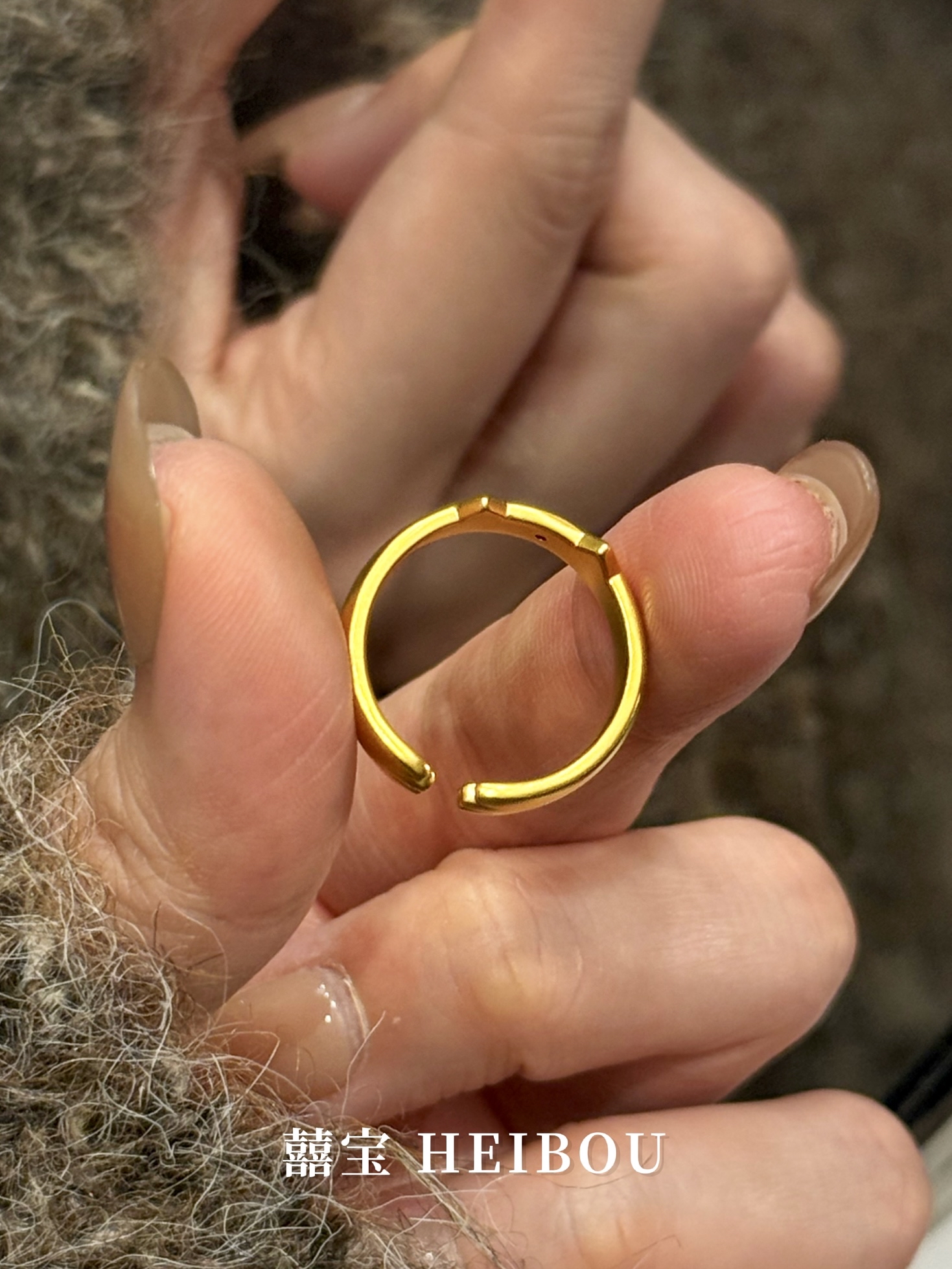 【5D硬金】招财猫爪喵喵-戒指