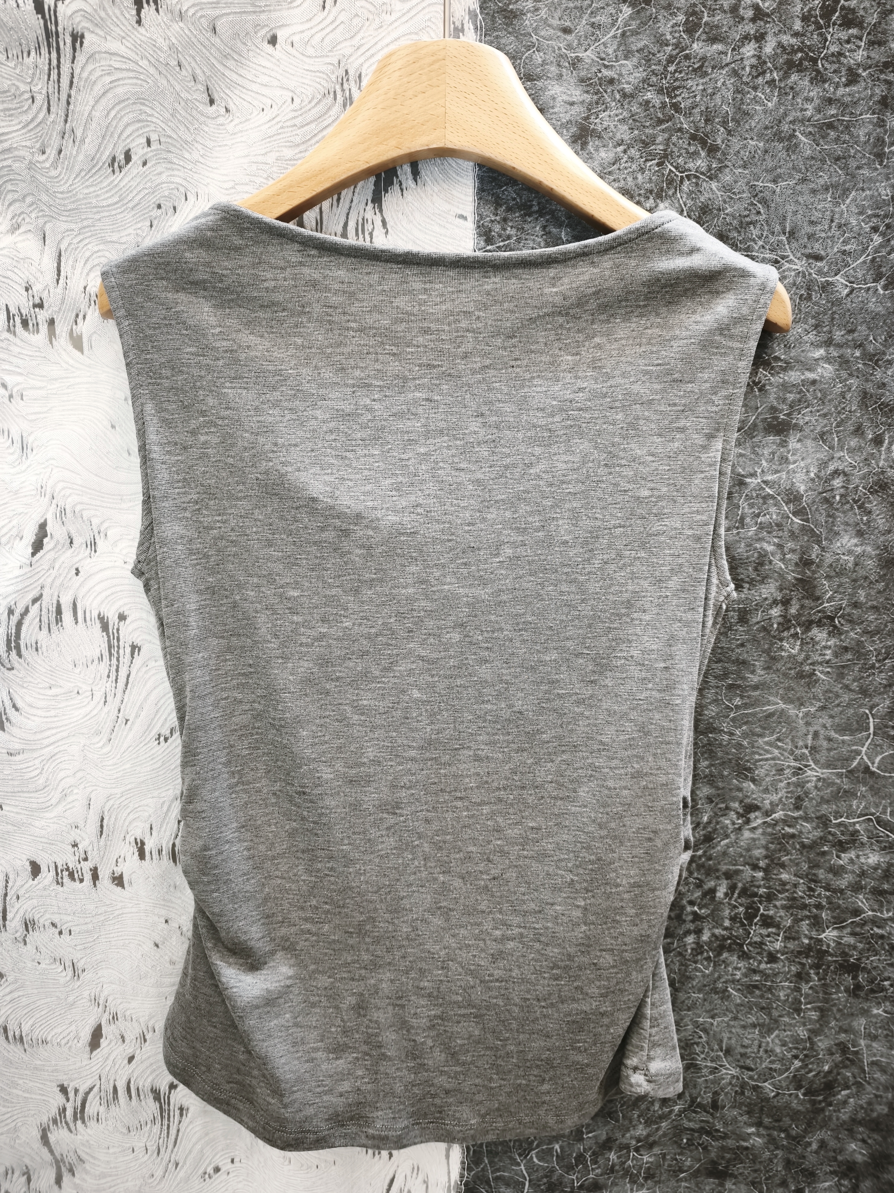 盪領假兩件背心