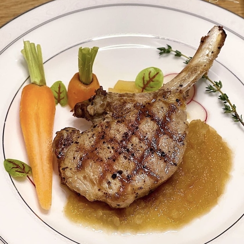 韓國濟州黑豚法式豬鞍架