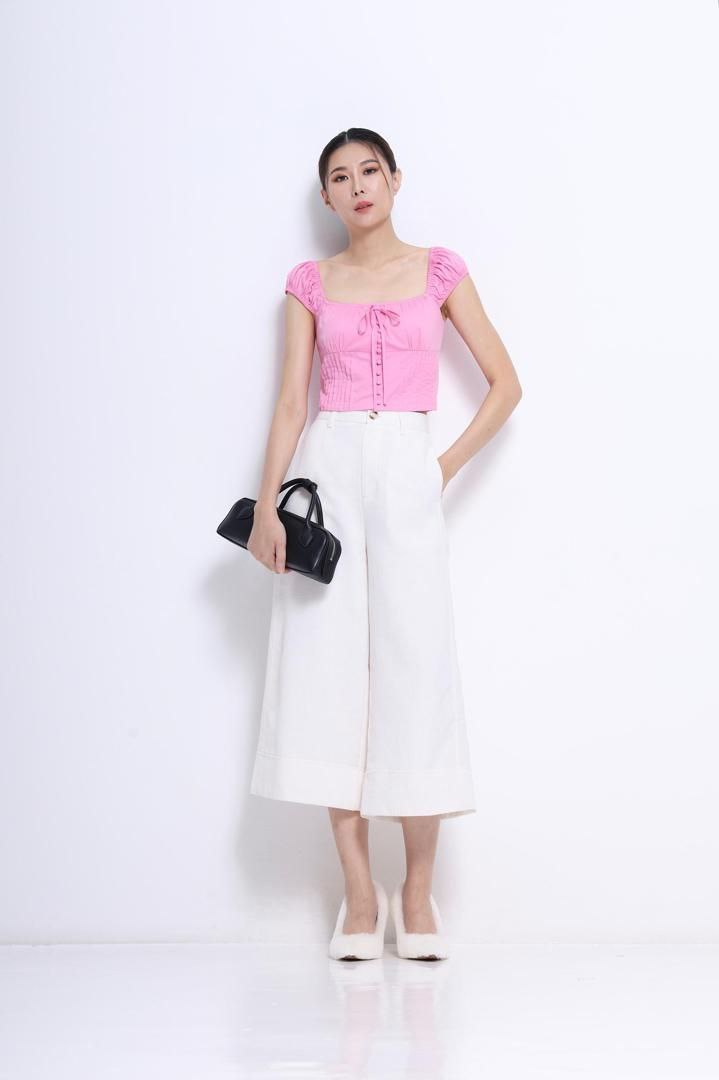 方领短版上衣 2609