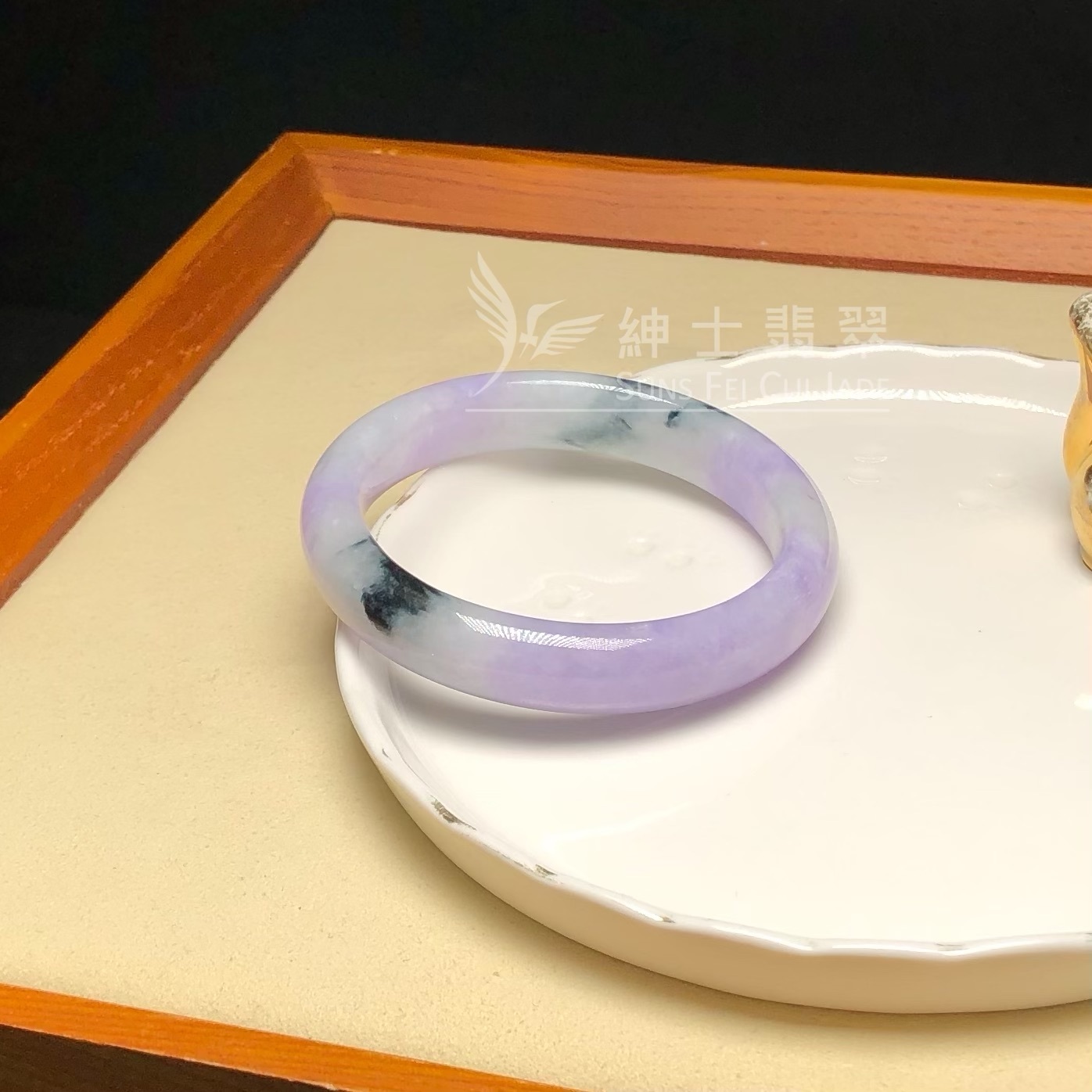 木那藍紫飄花福鐲54.3mm