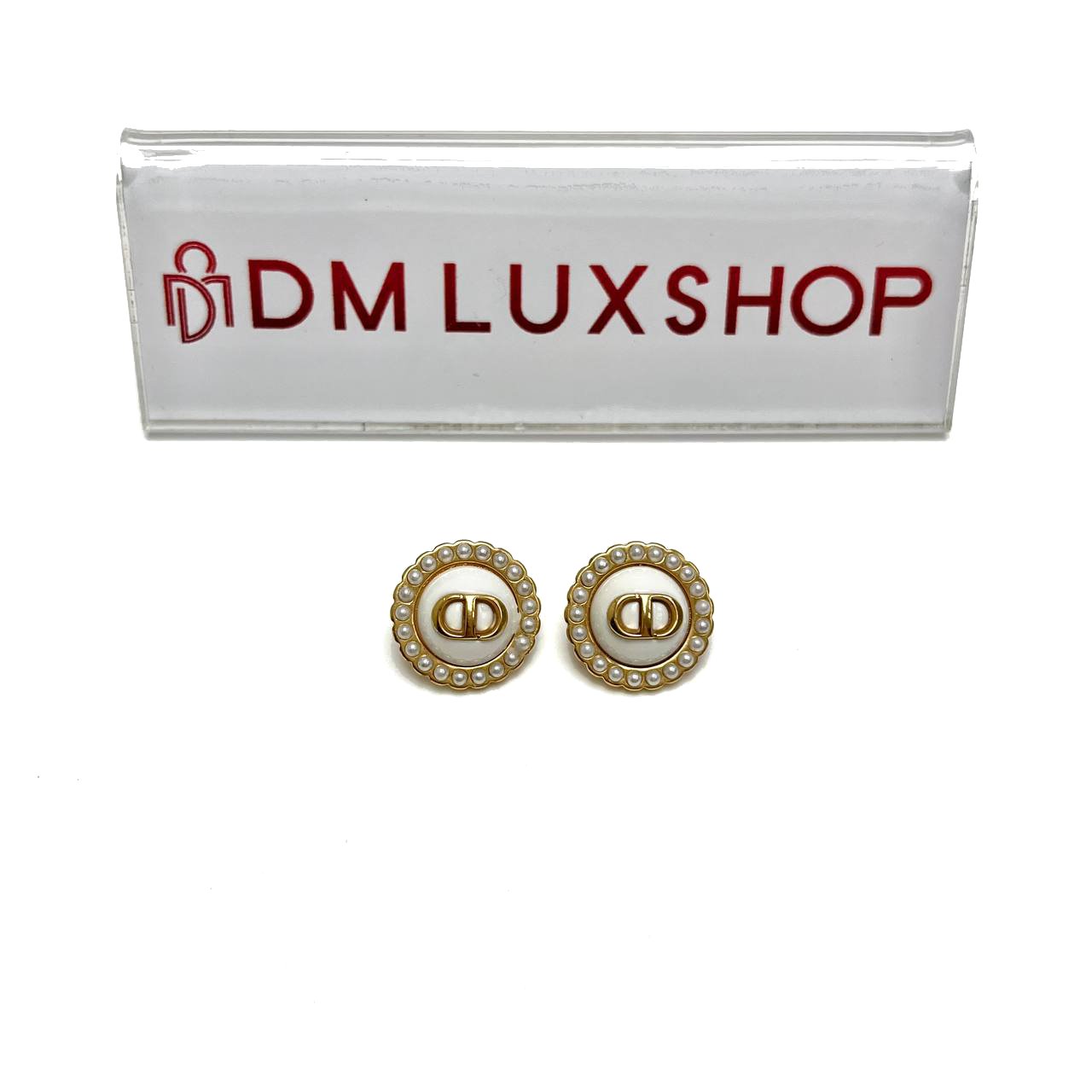 Dior Tribales Clip-On Pearls Earrings GHW