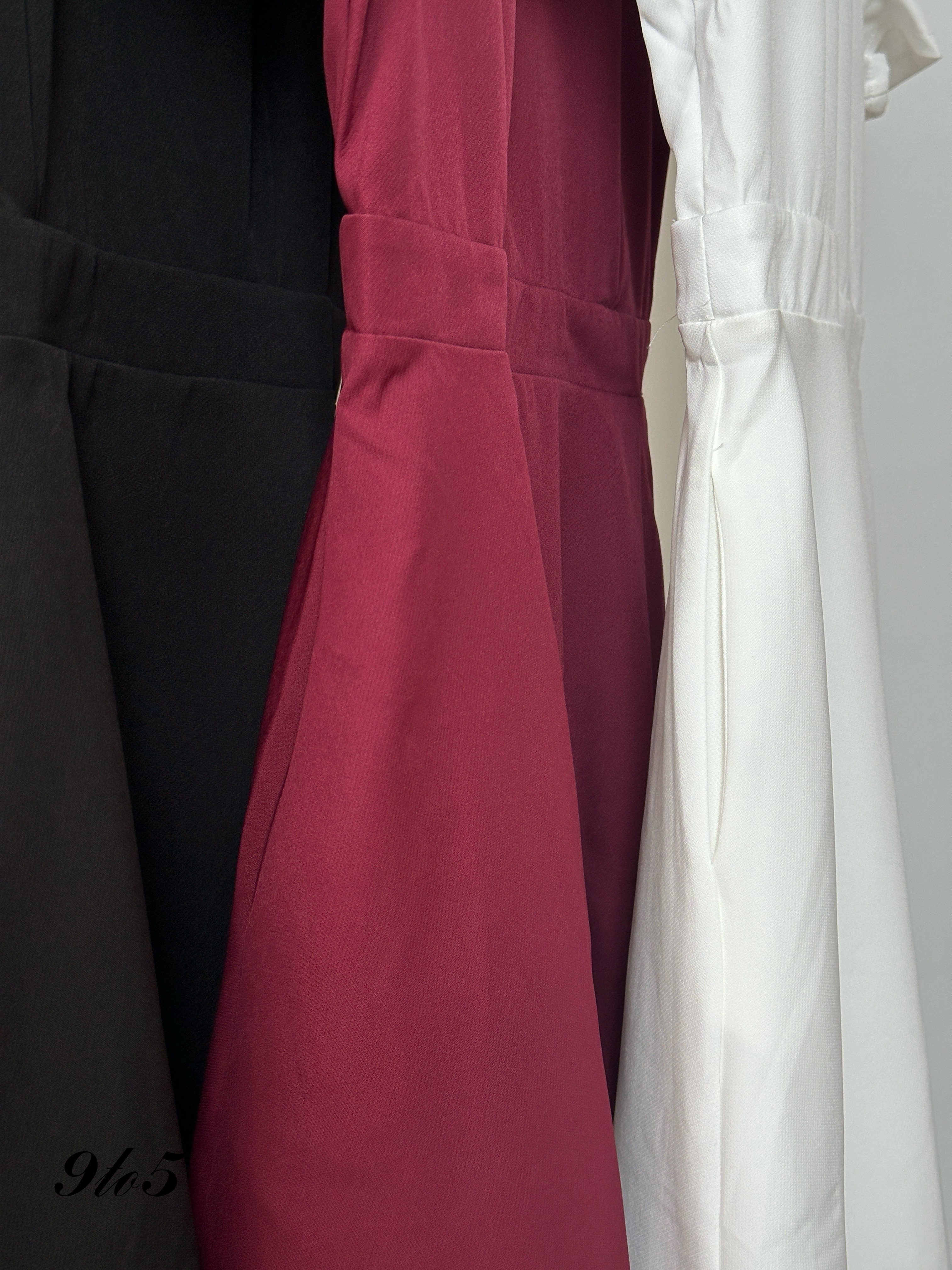 D2332 Puff Sleeve Dress - 4 Colors