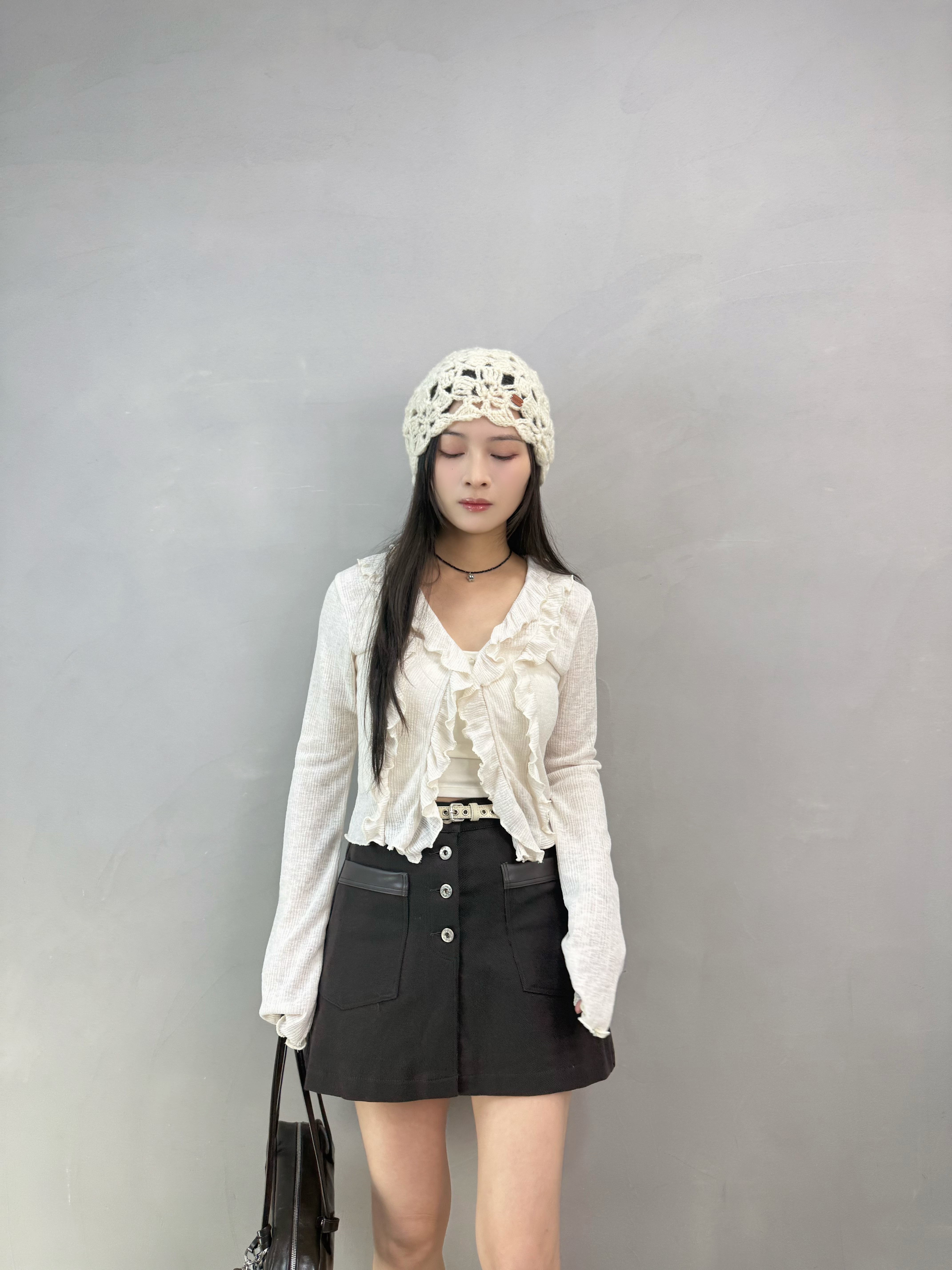 H14 ruffle邊喇叭袖外套仔