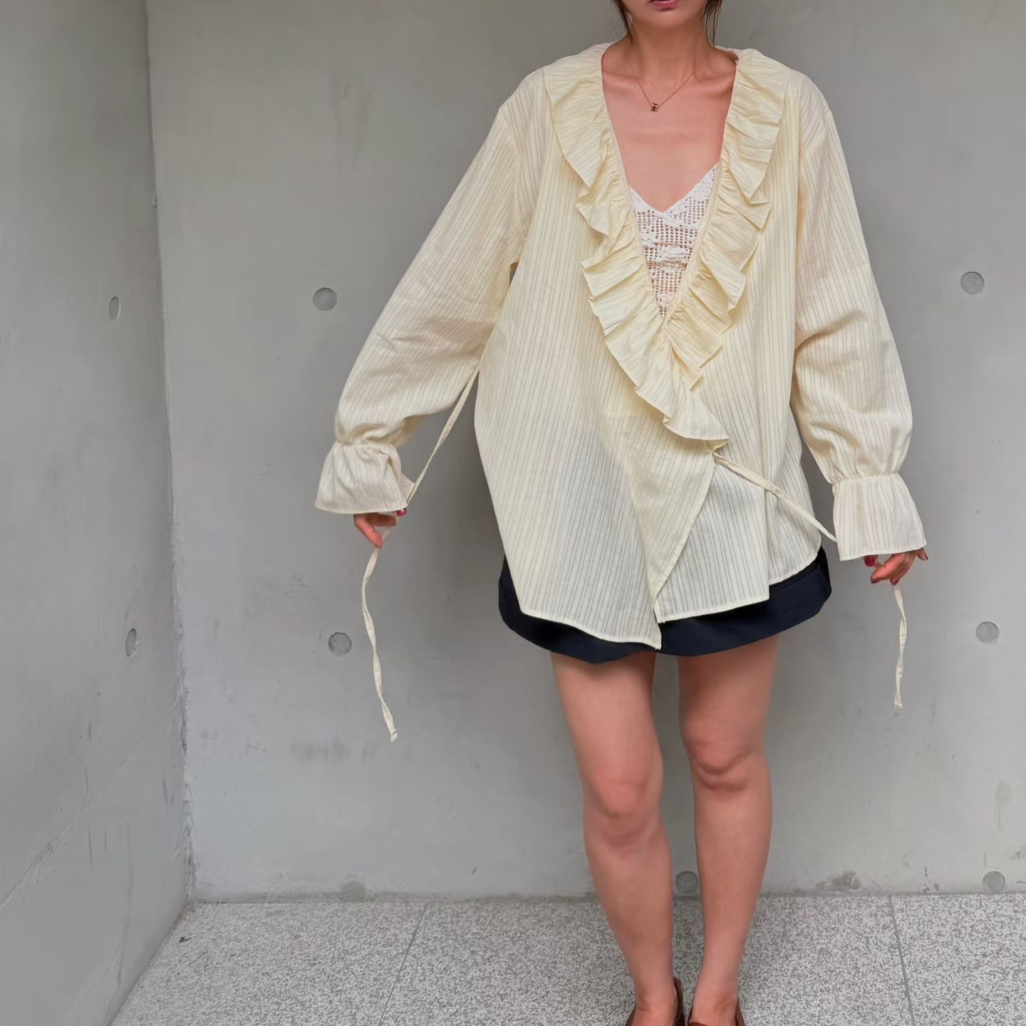🇰🇷東大門女裝 | raffles shirt yellow